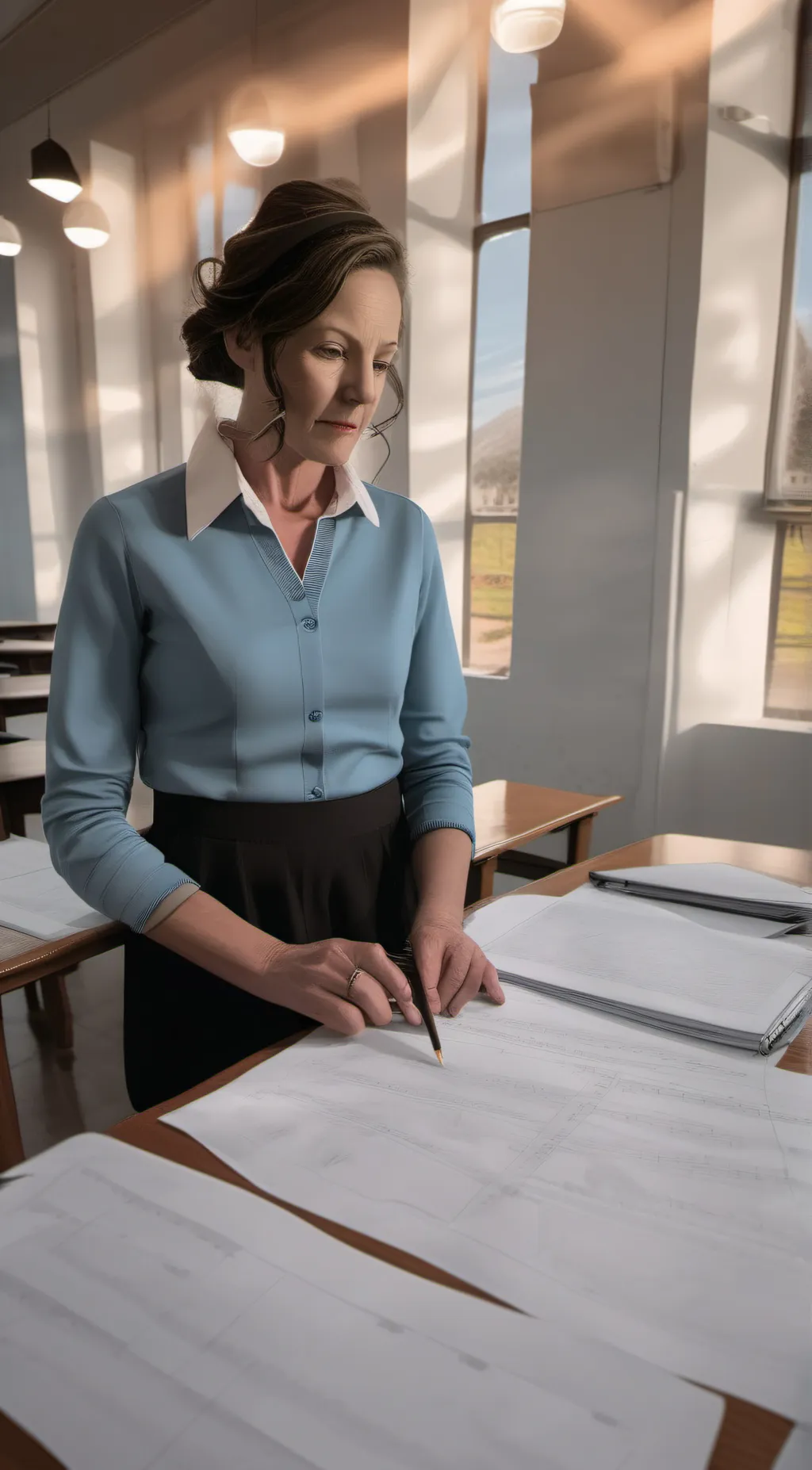 ai character: Teacher background