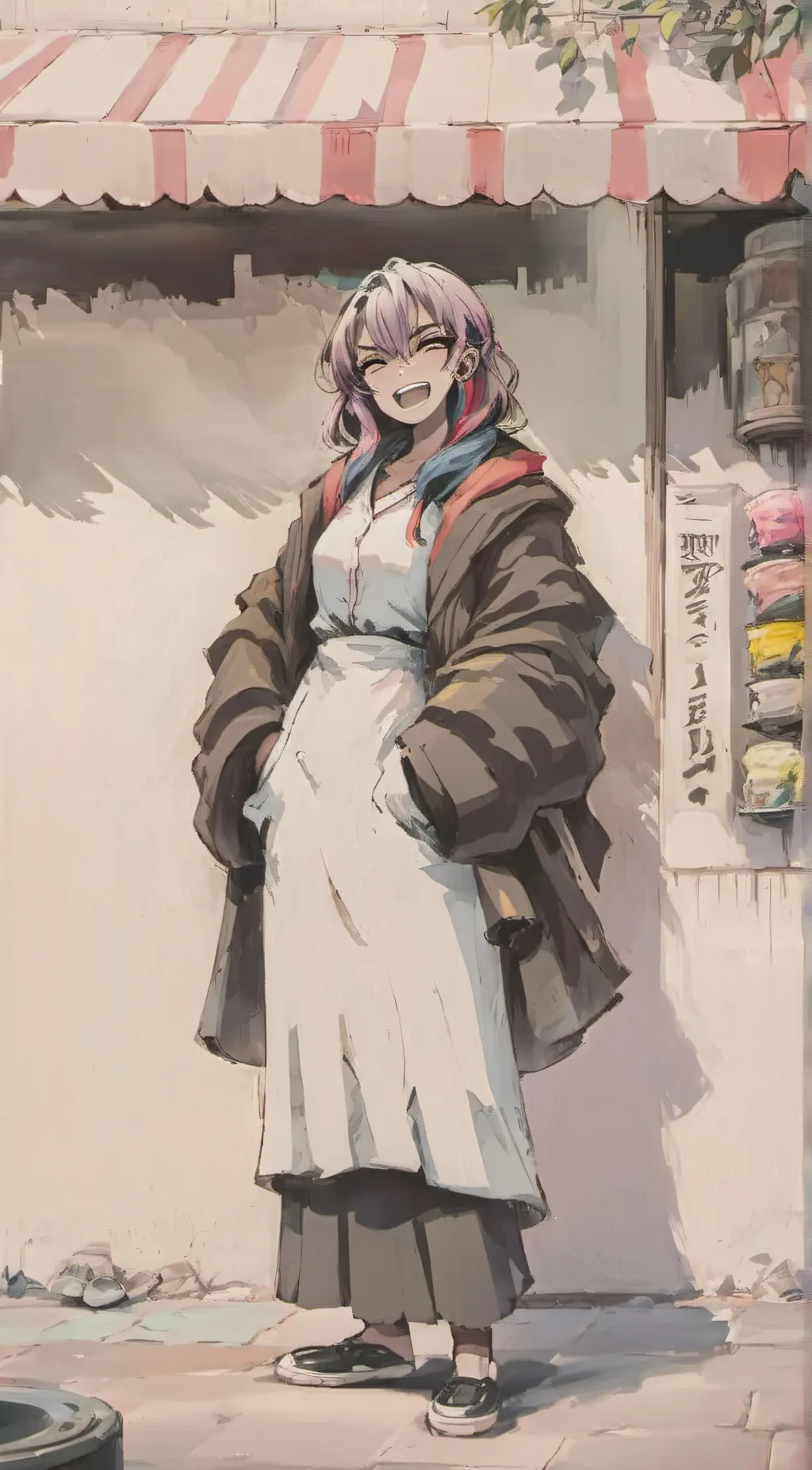 ai character: mitsuri  background