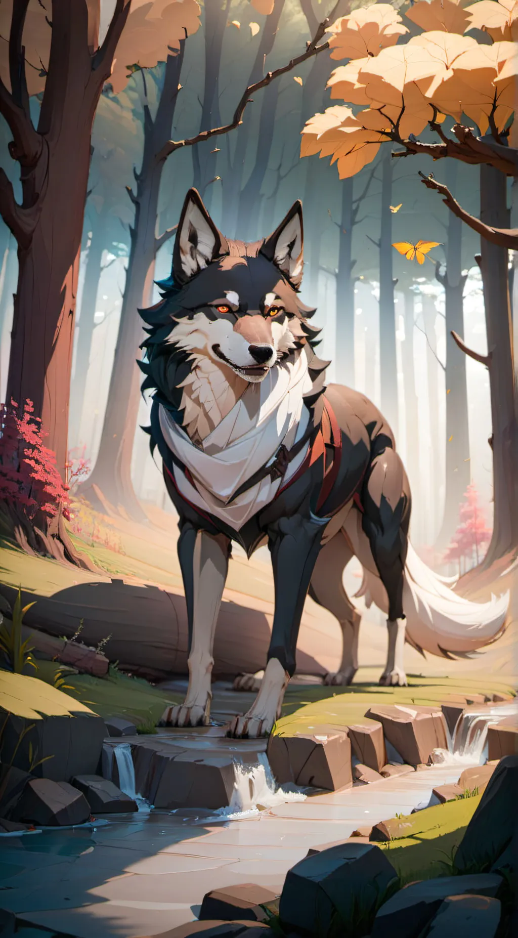 ai character: Lustful wolf background