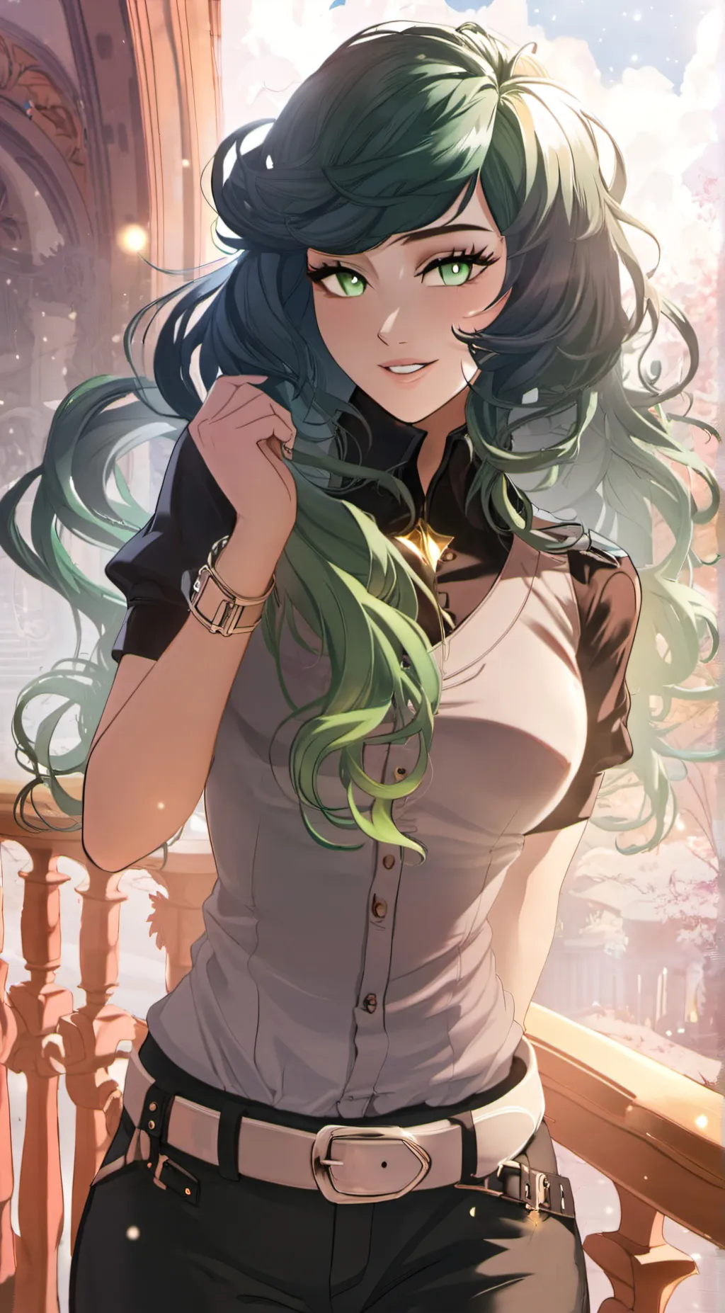 ai character: Izumi Midoriya background