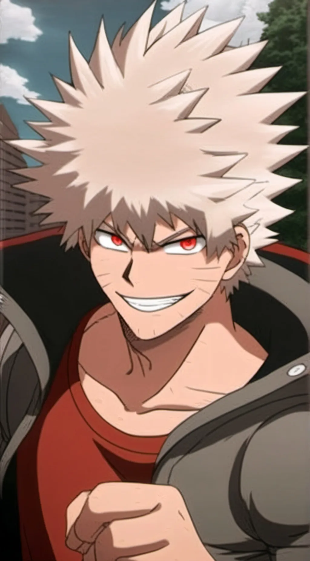 ai character: Bakugo  background