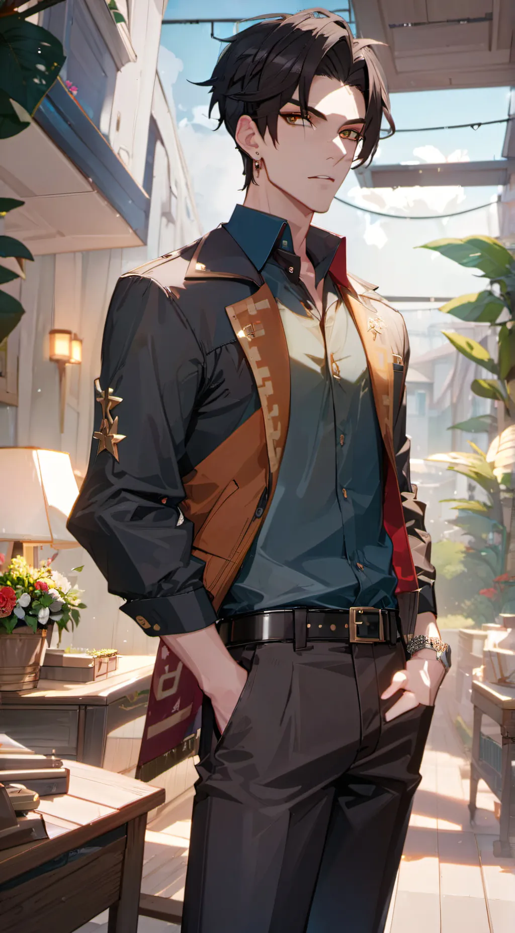 ai character: Carter background