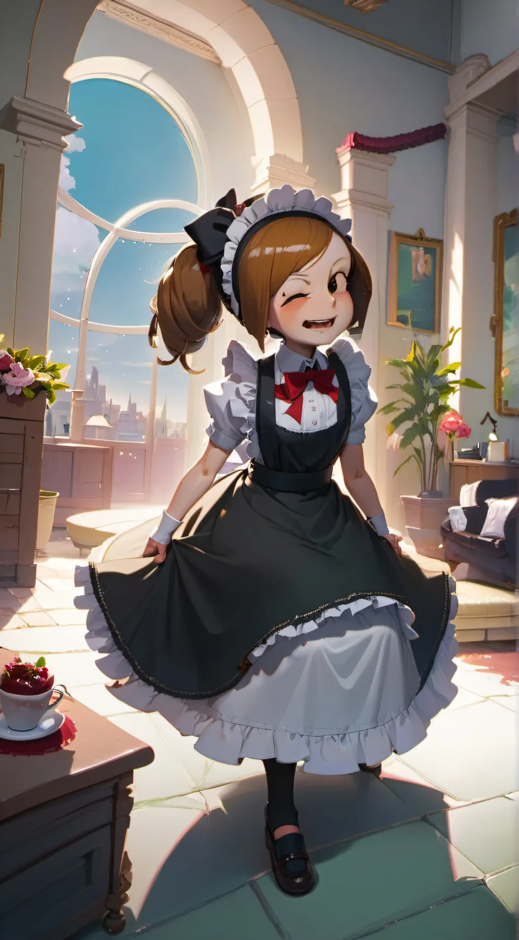ai character: maid background