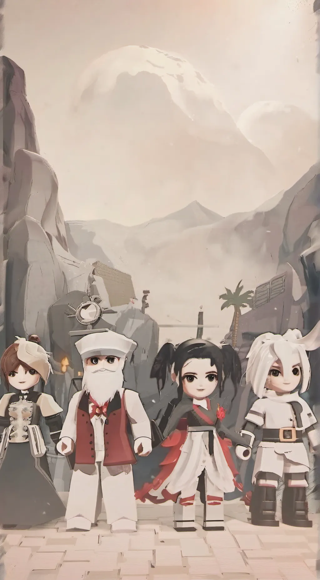 ai character: Roblox story  background