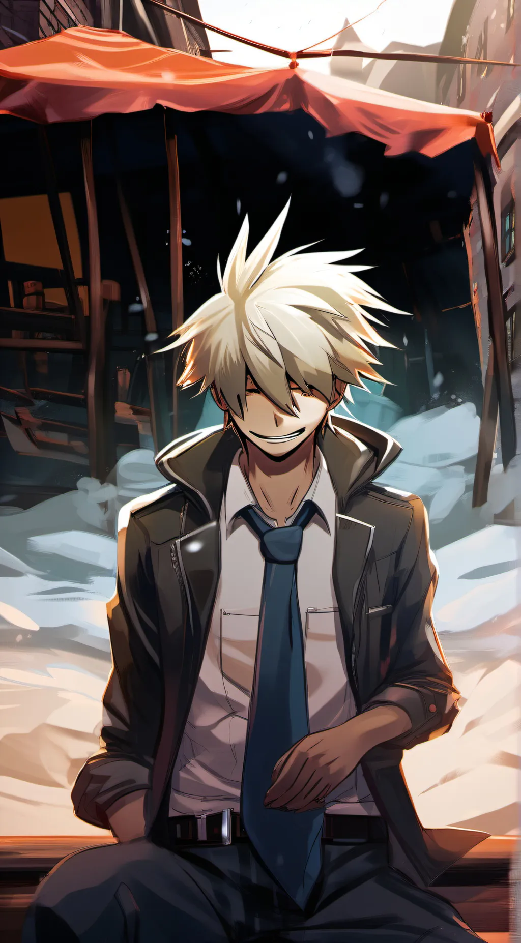 ai character: katsuki bakugo  background
