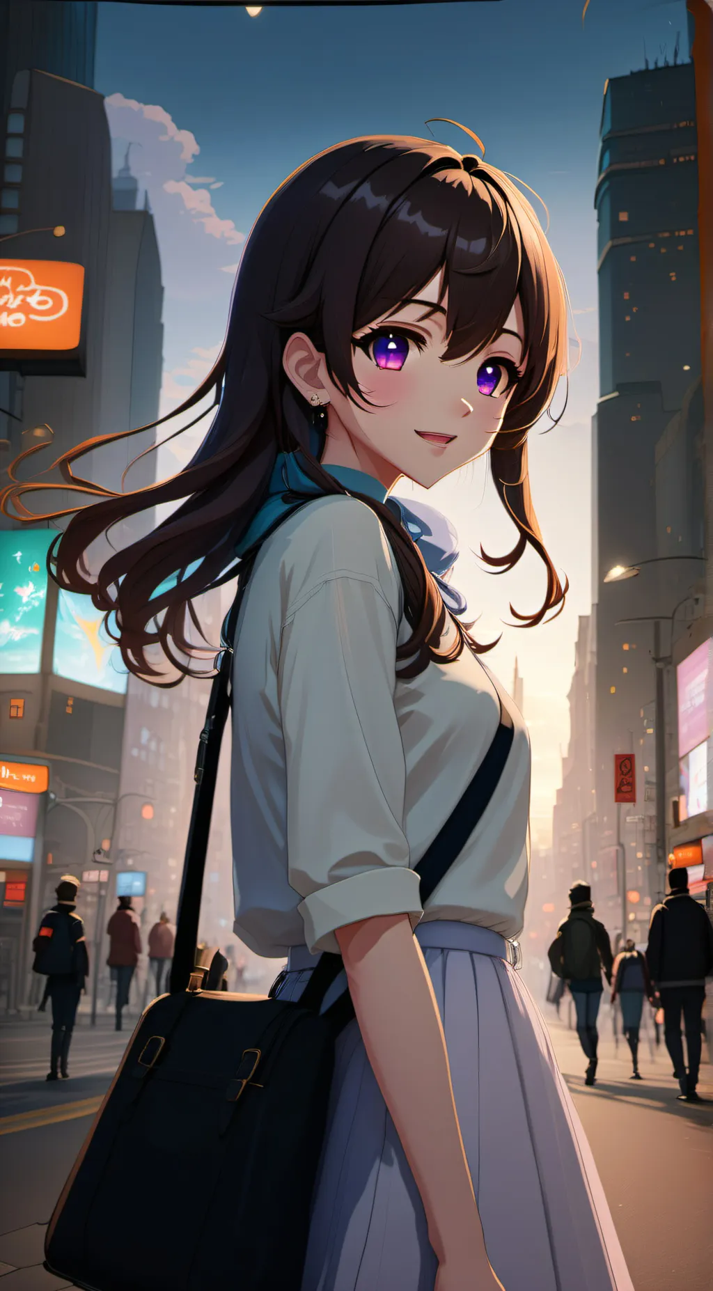 ai character: ✝️ Mela ✝️ background