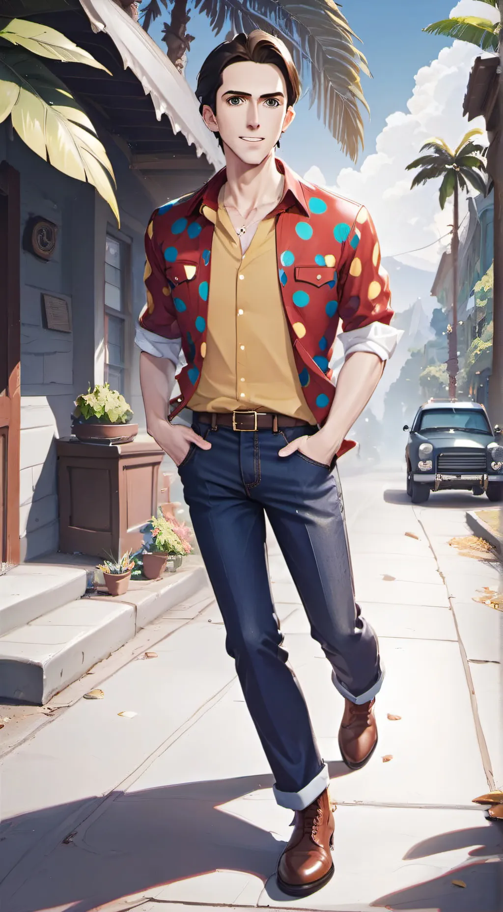 ai character: Glenn Quagmire background
