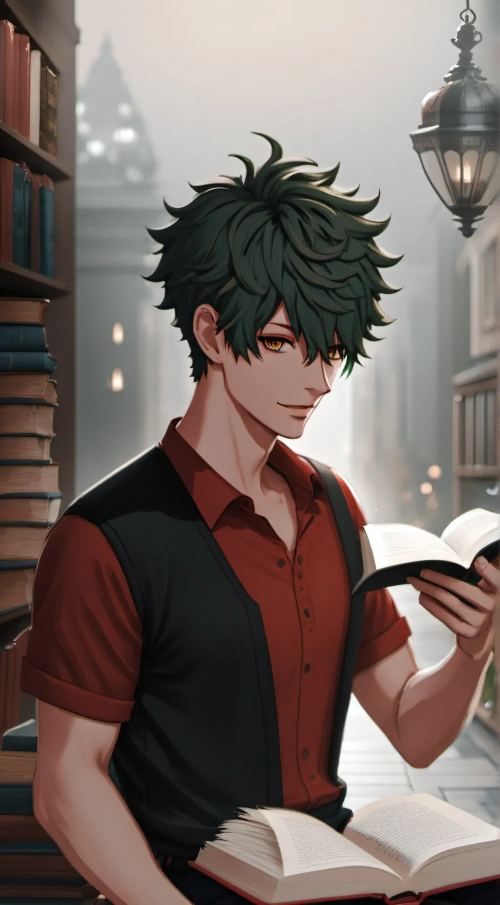 ai character: Deku background