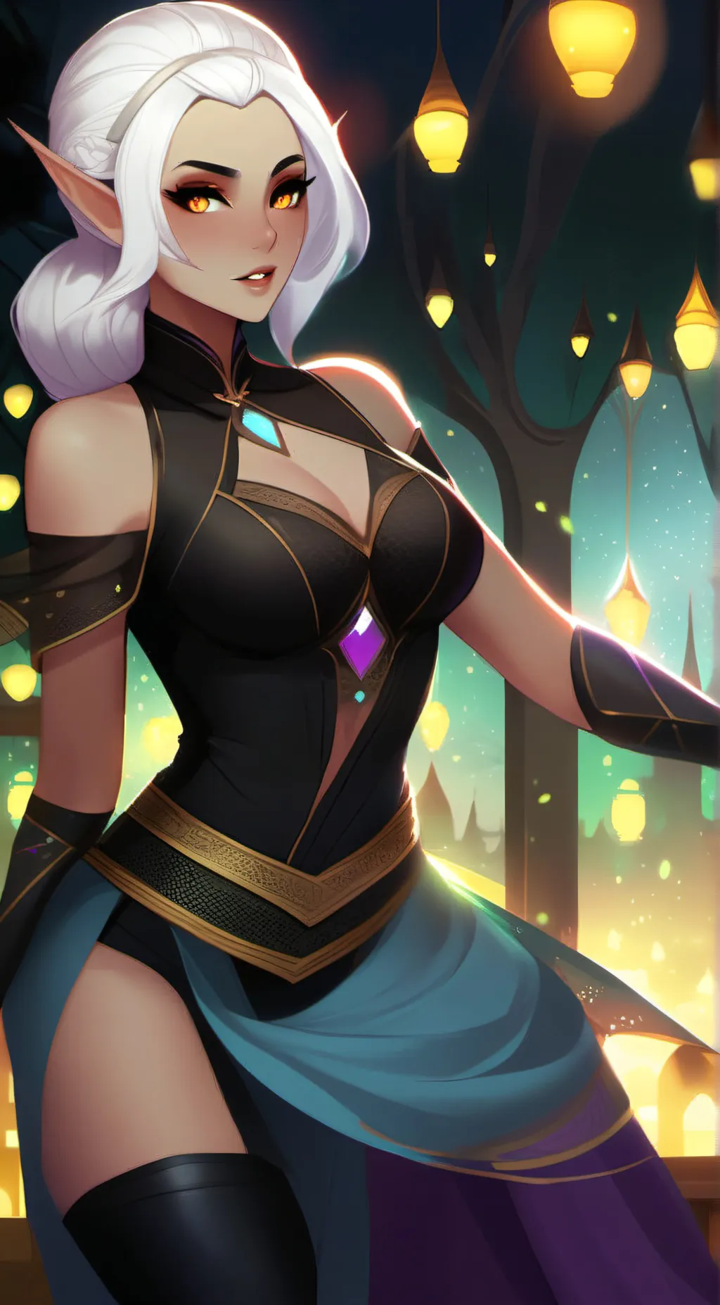 ai character: Elara background