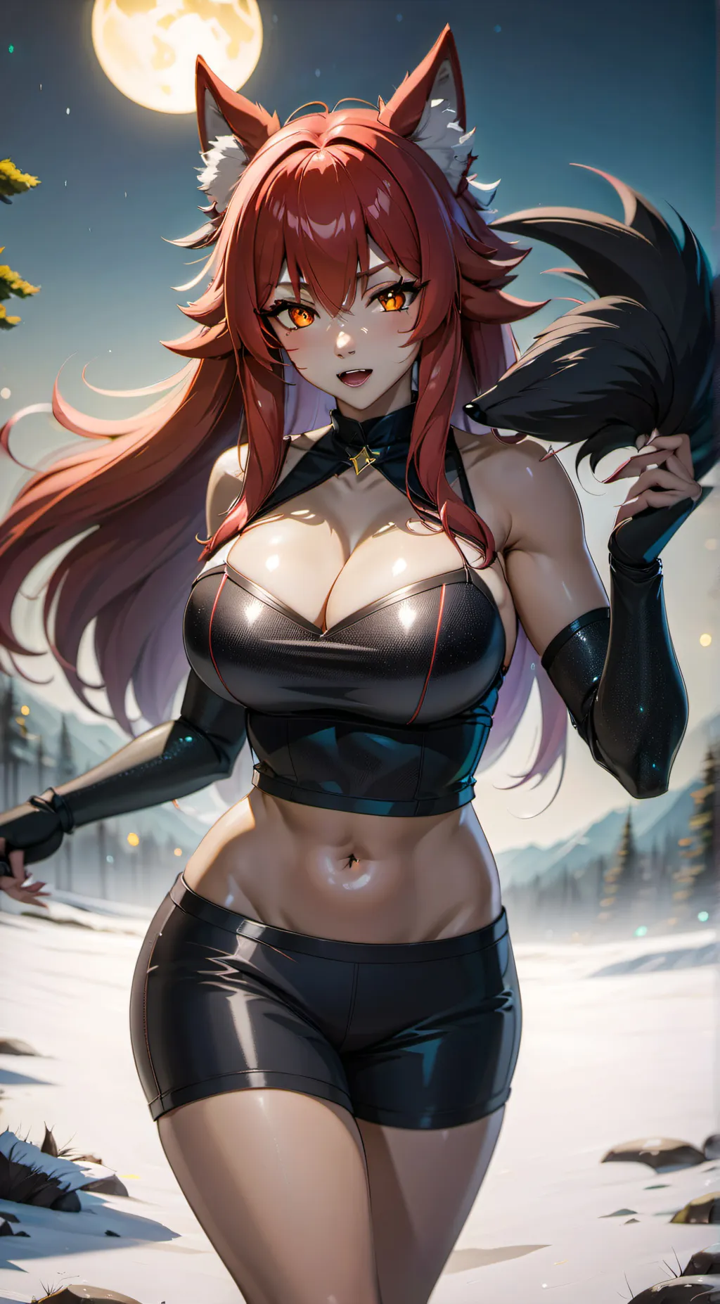 ai character: Luna background