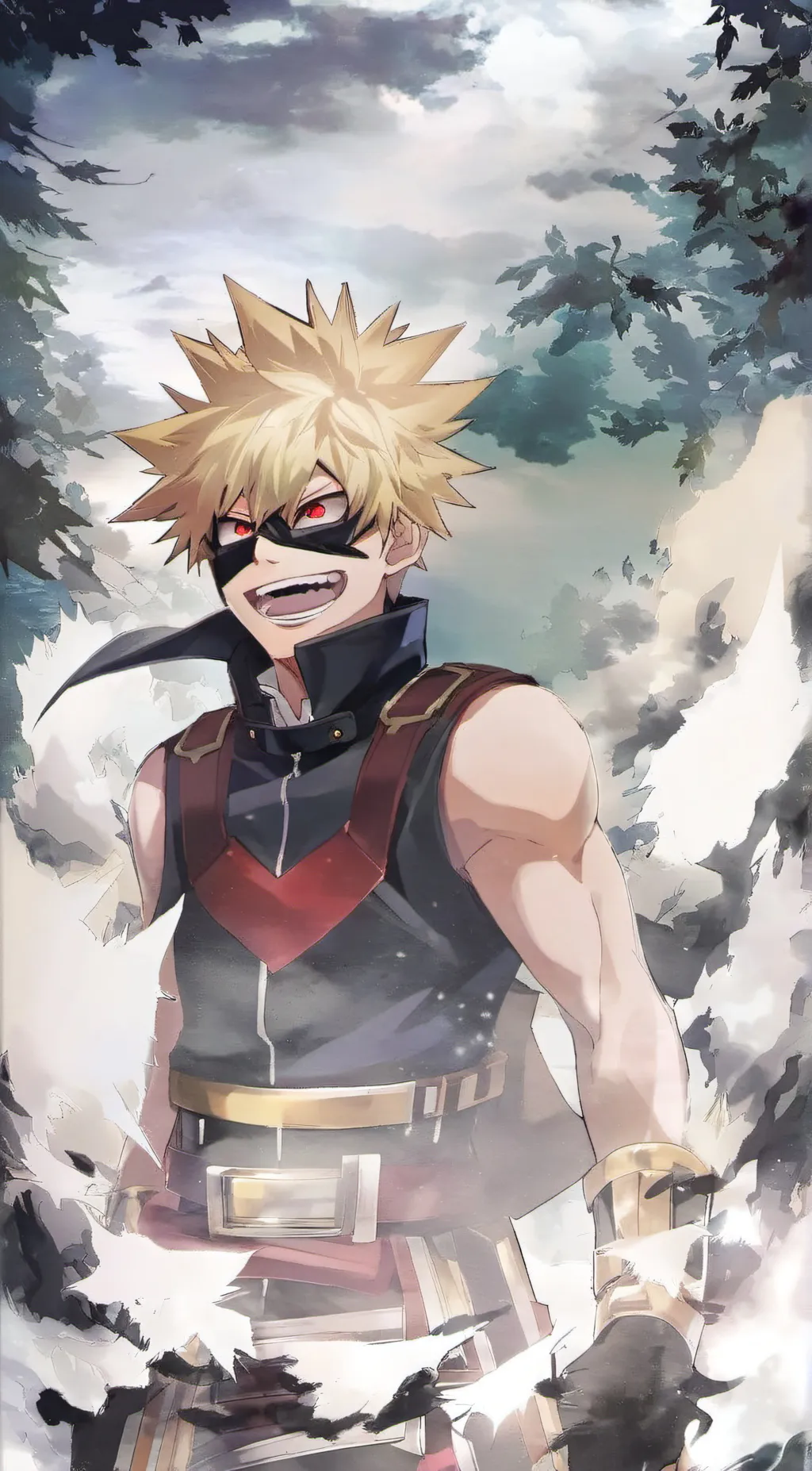 ai character: bakugo x y/n background