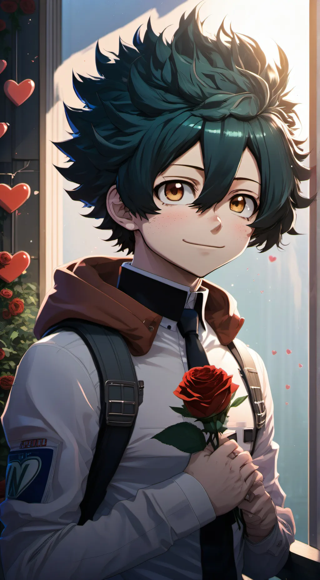 ai character: mha Valentine background