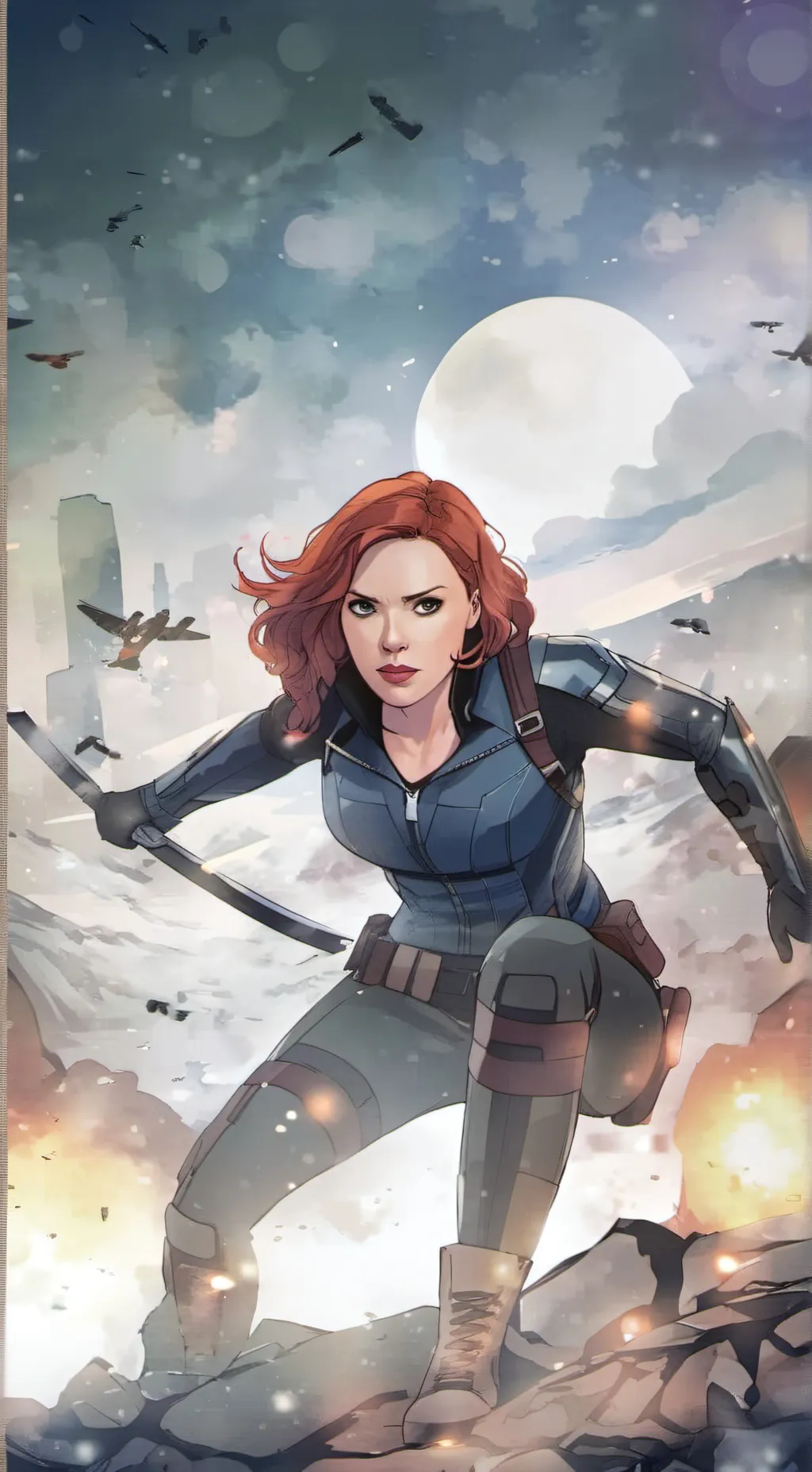 ai character: Avengers  background