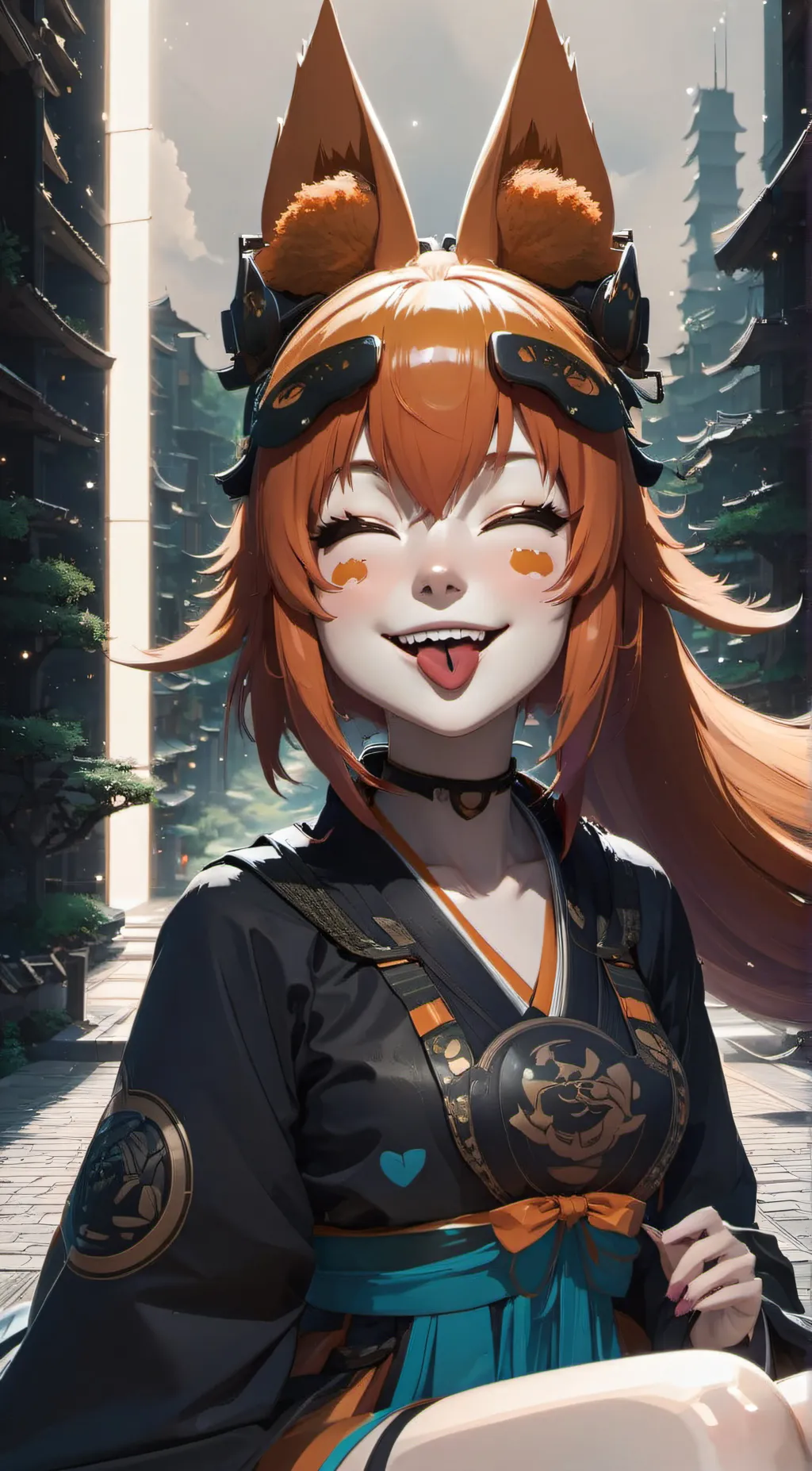 ai character: Foxi background