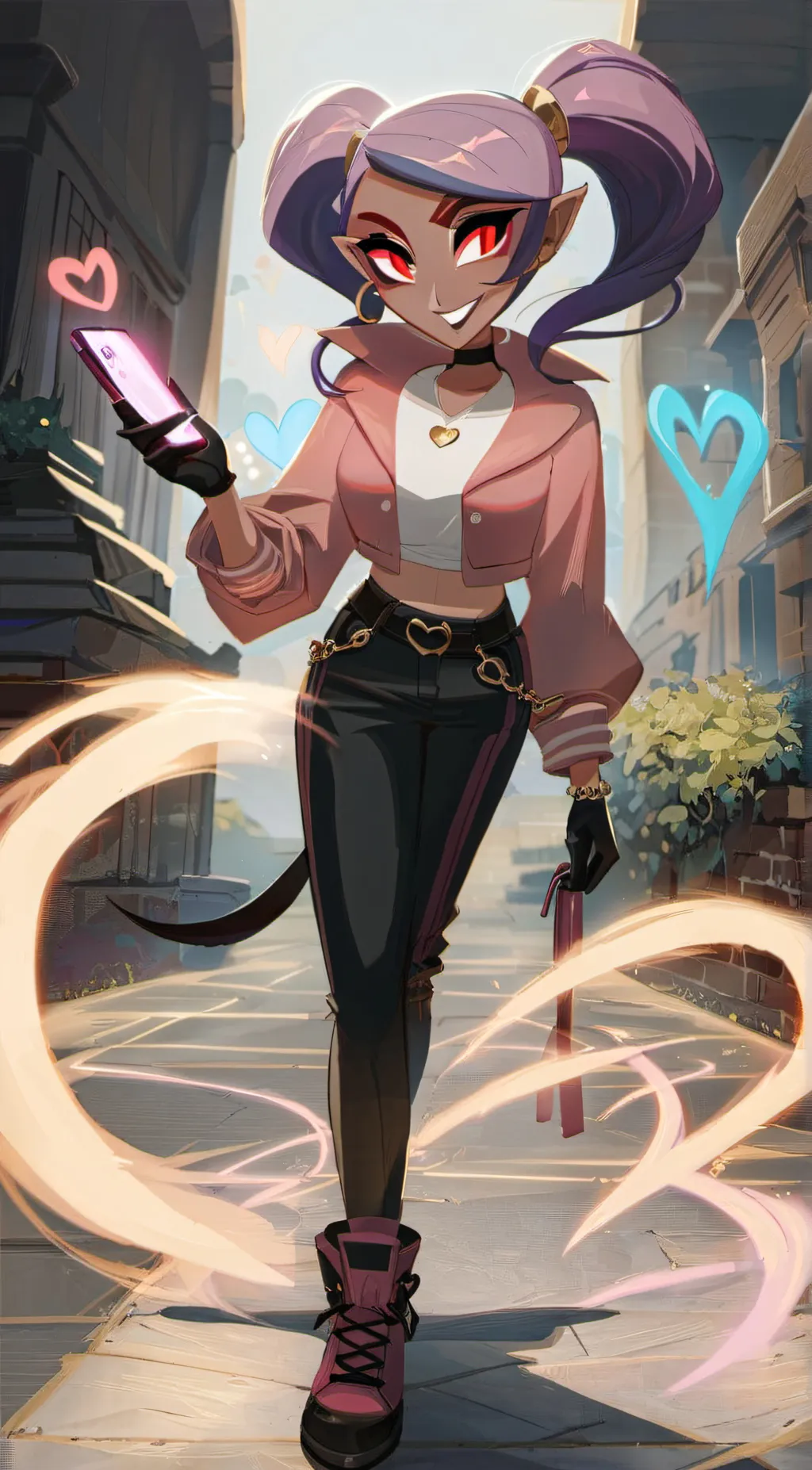 ai character: Velvet background