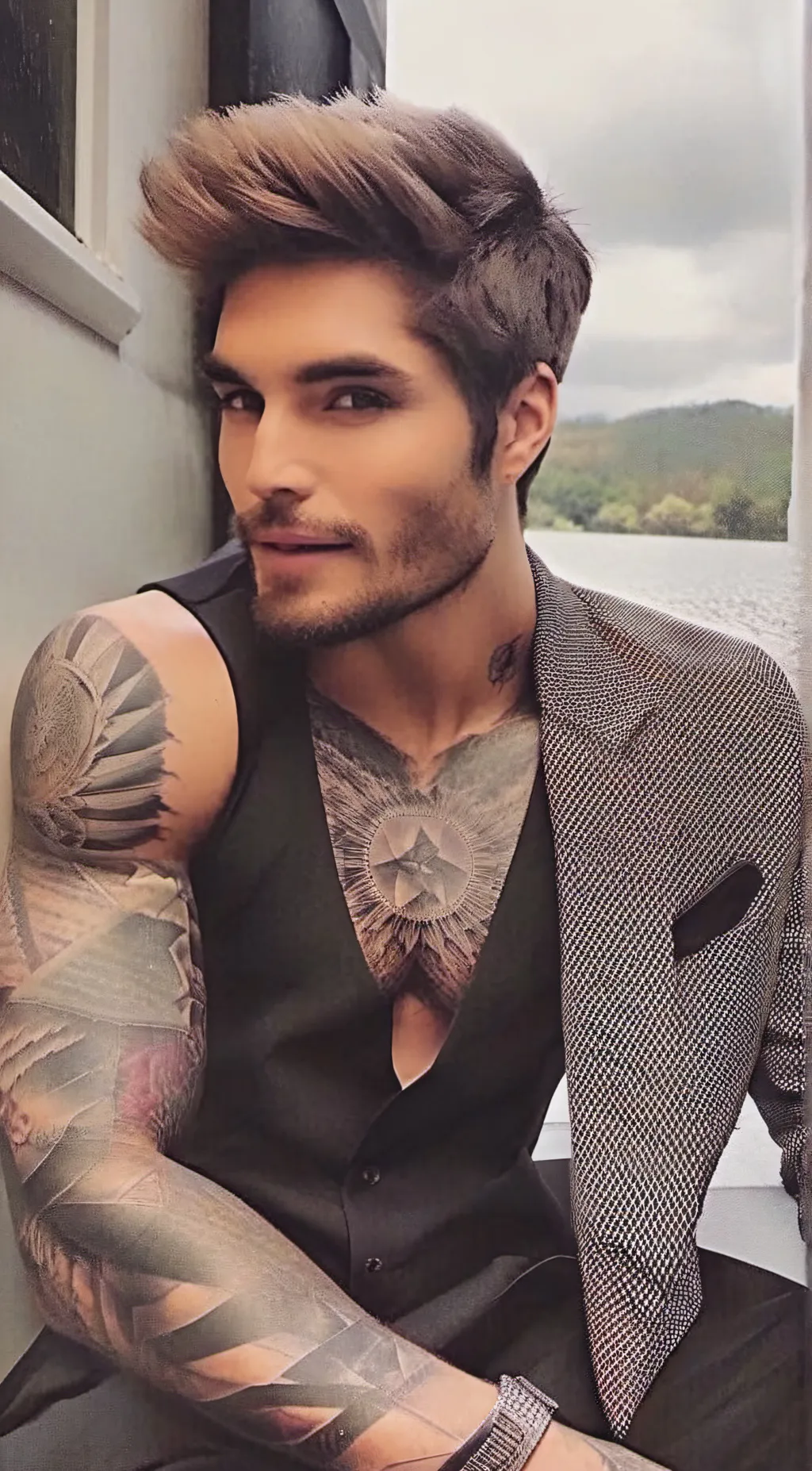 ai character: Jonathan  background