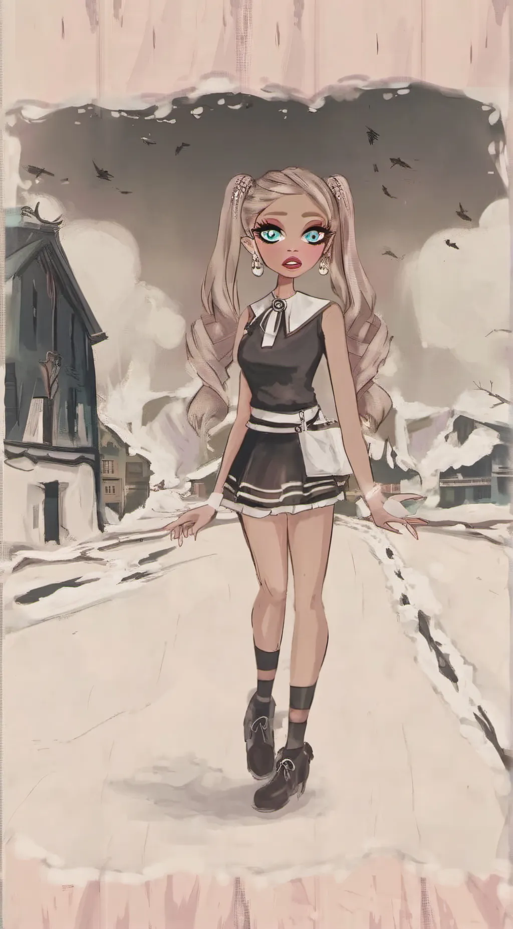 ai character: Blooms 🌸 background