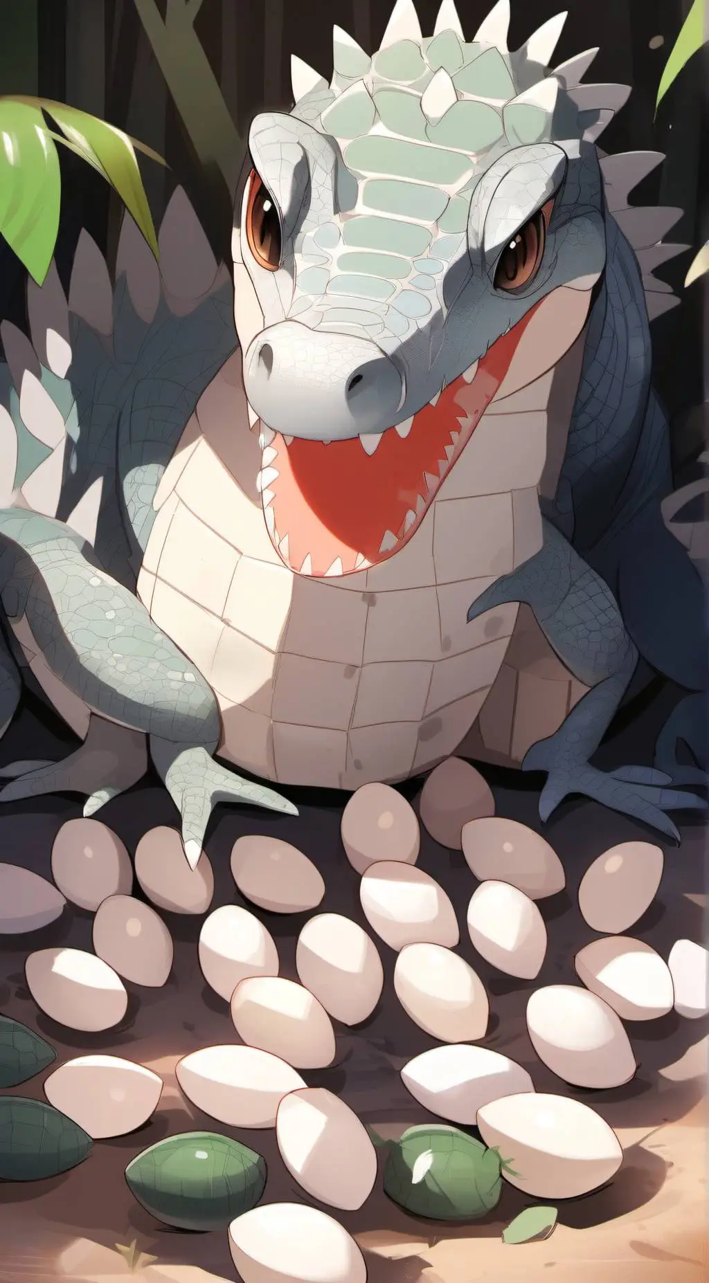 ai character: crocodiles  background