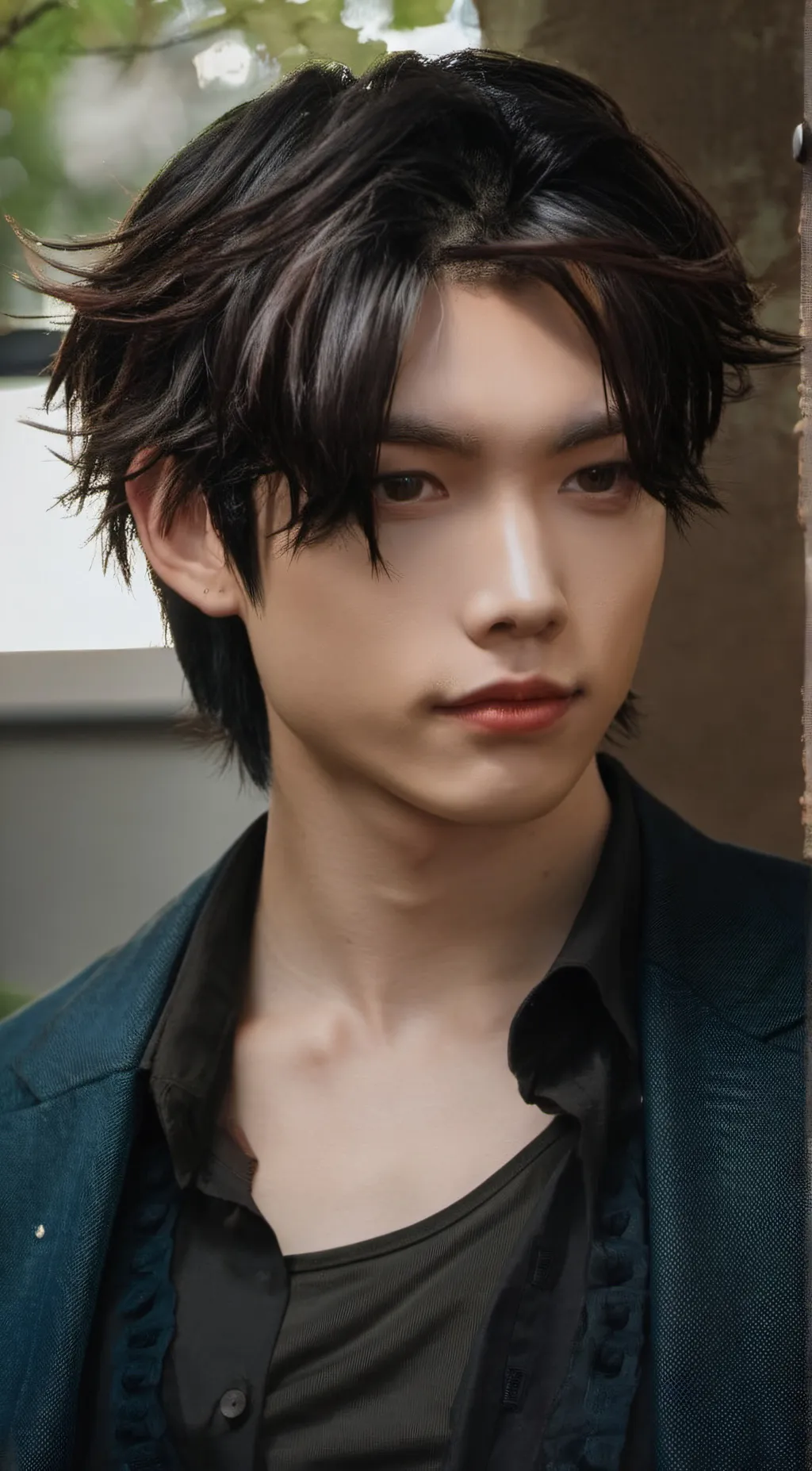 ai character: Felix and hyunjin background