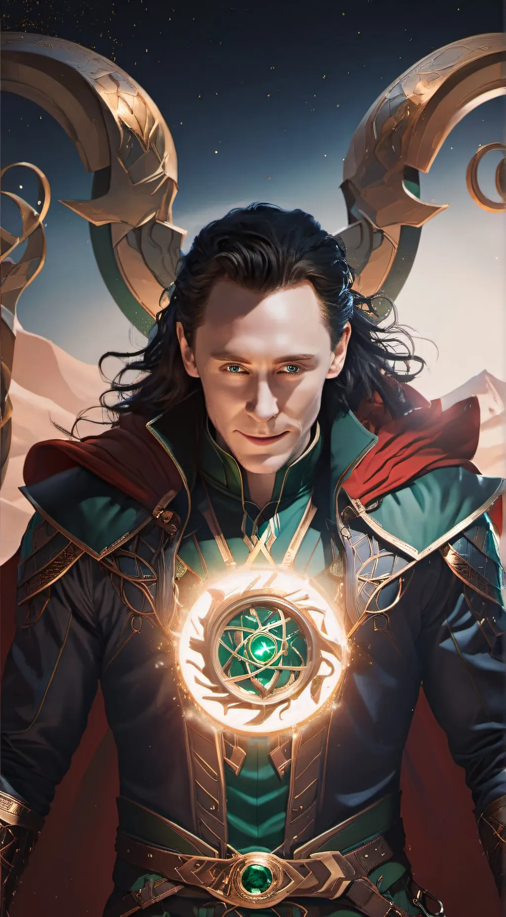 ai character: Loki Odinson background