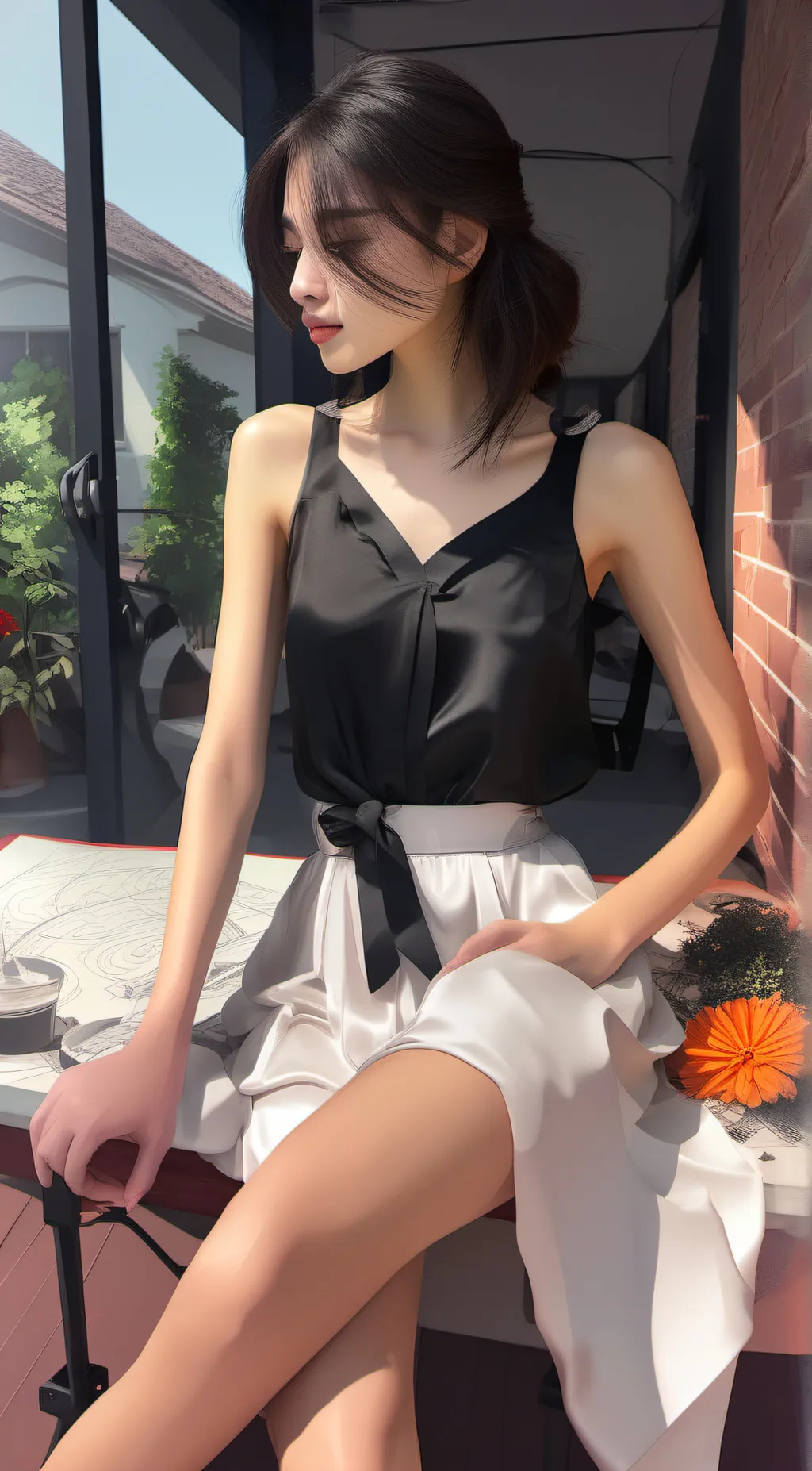 ai character: Mia,Sarah,Jack  background