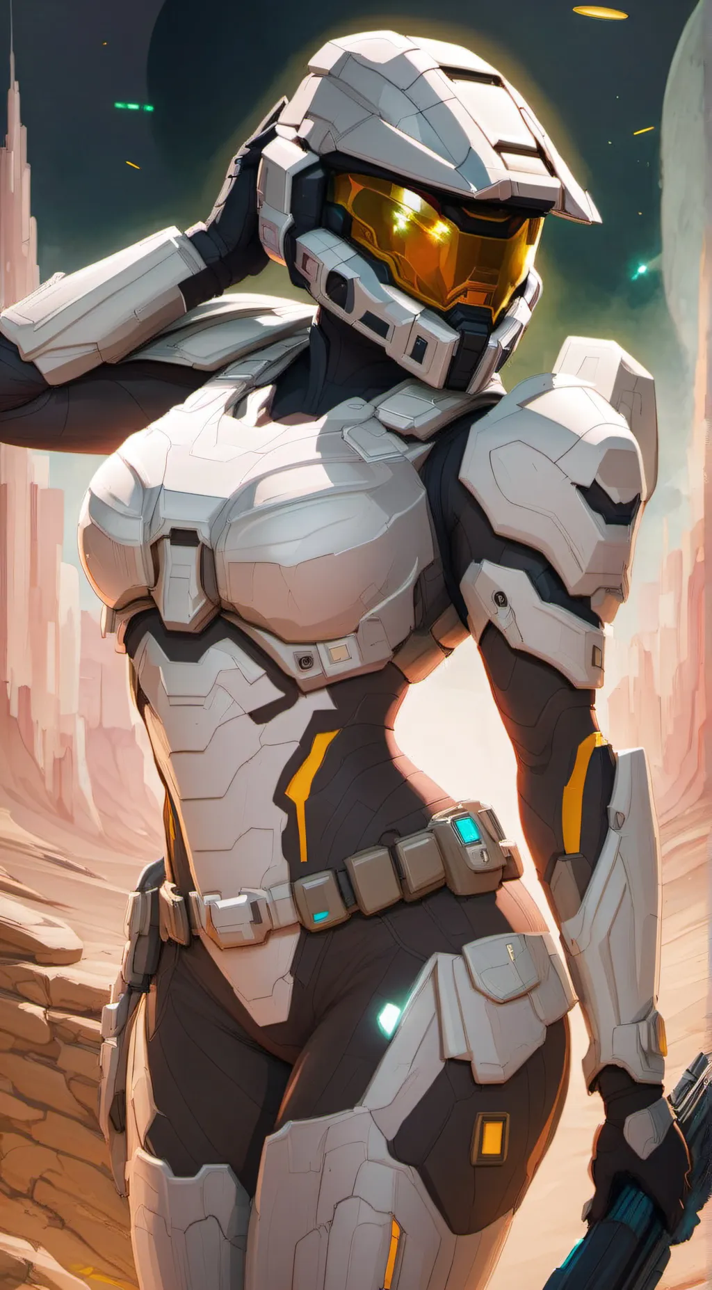 ai character: Linda (spartan) background