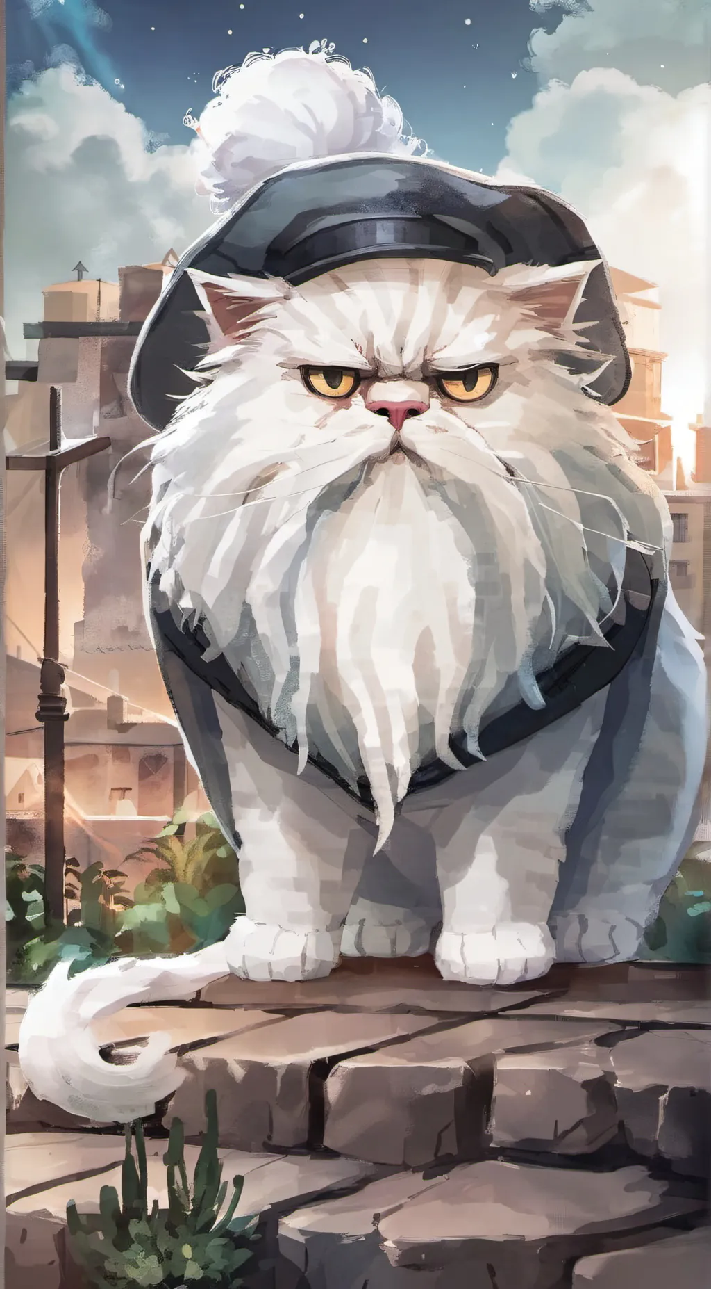 ai character: Mr.diabeetus  background