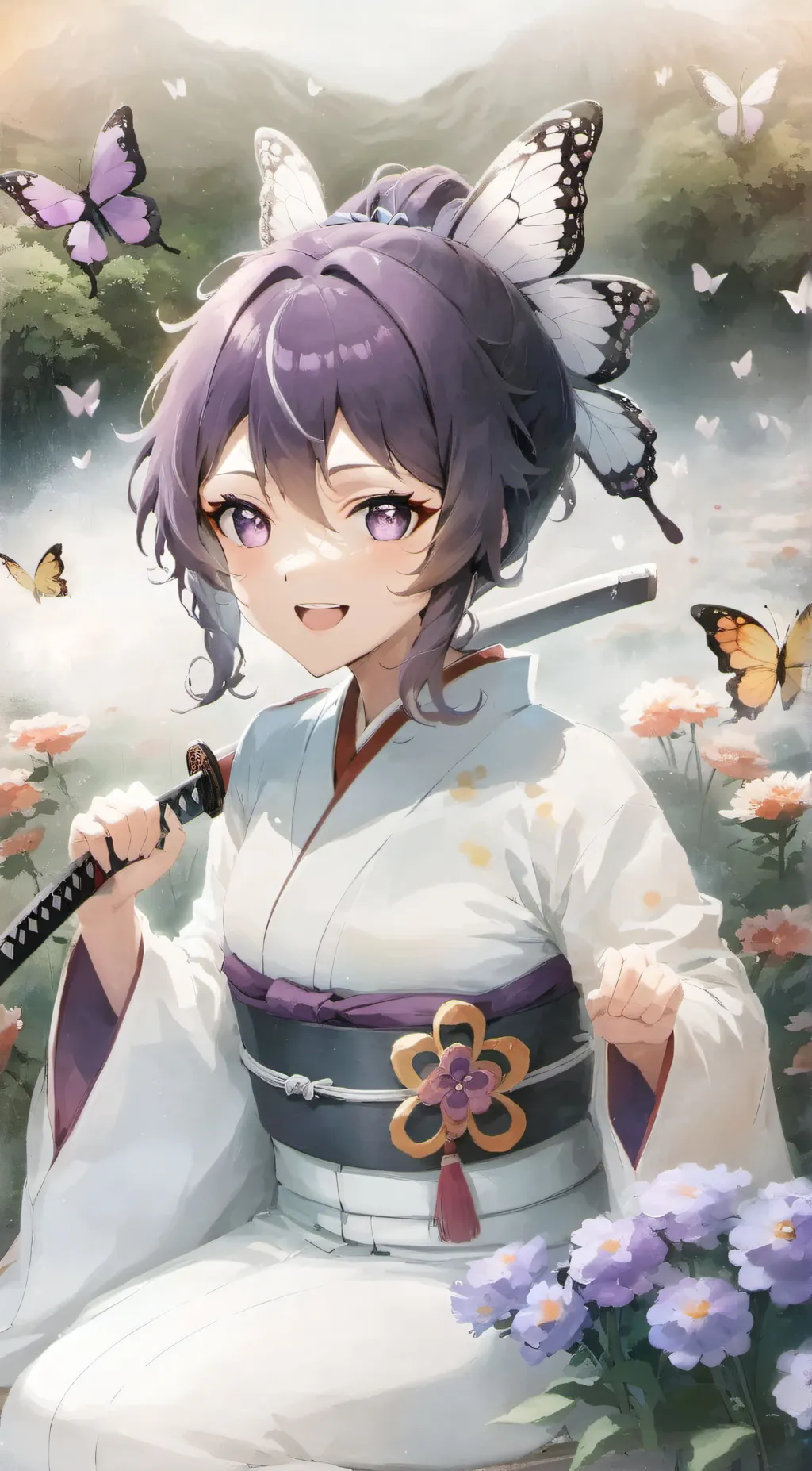 ai character: shinobu background