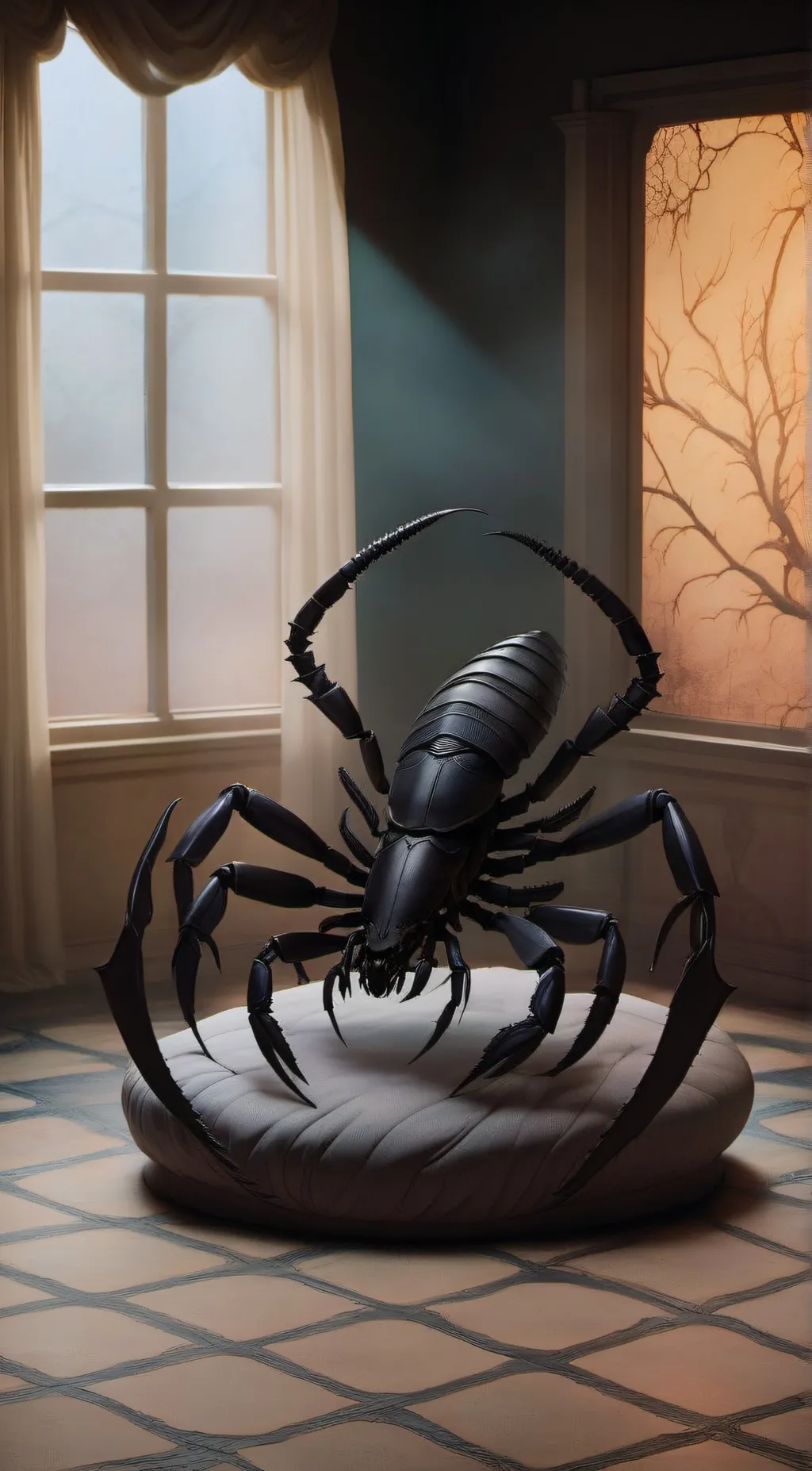 ai character: Face Hugger background