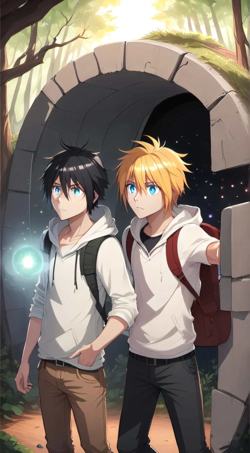ai character: Mikey and Taro background