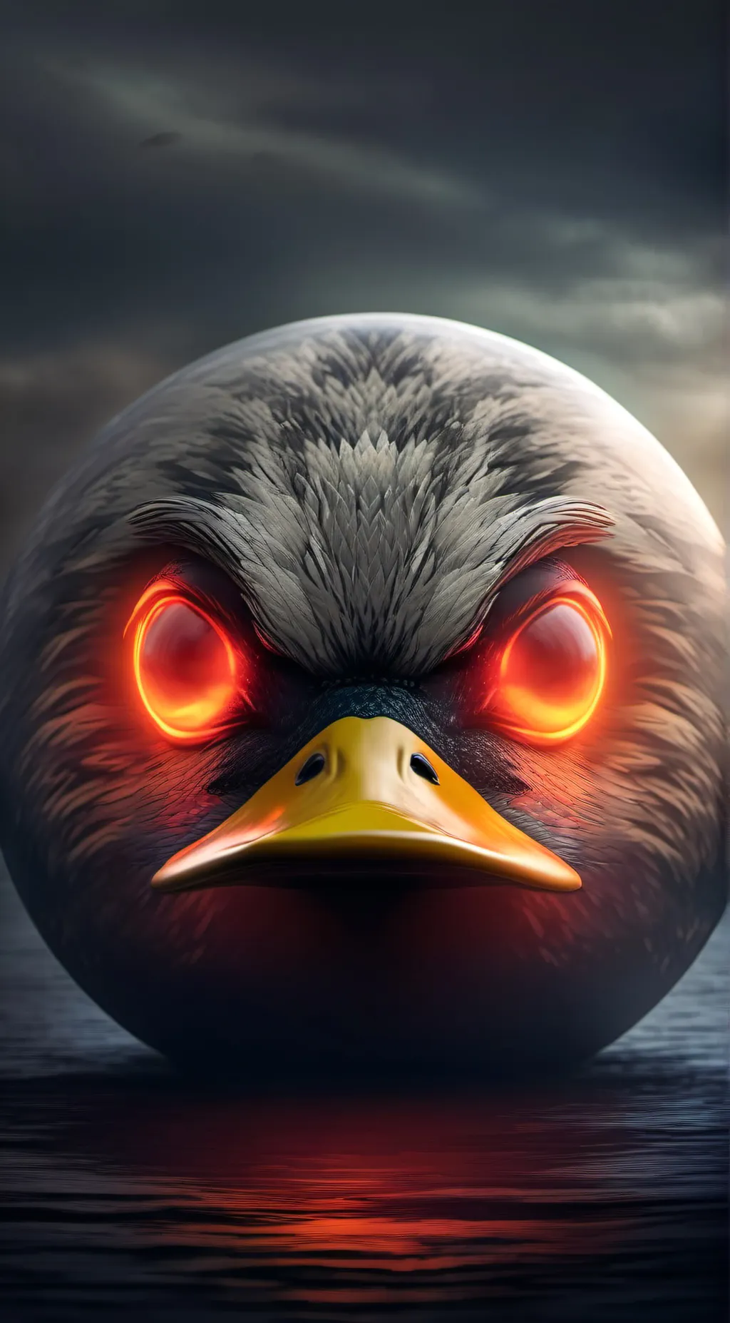 ai character: Duck sphere  background