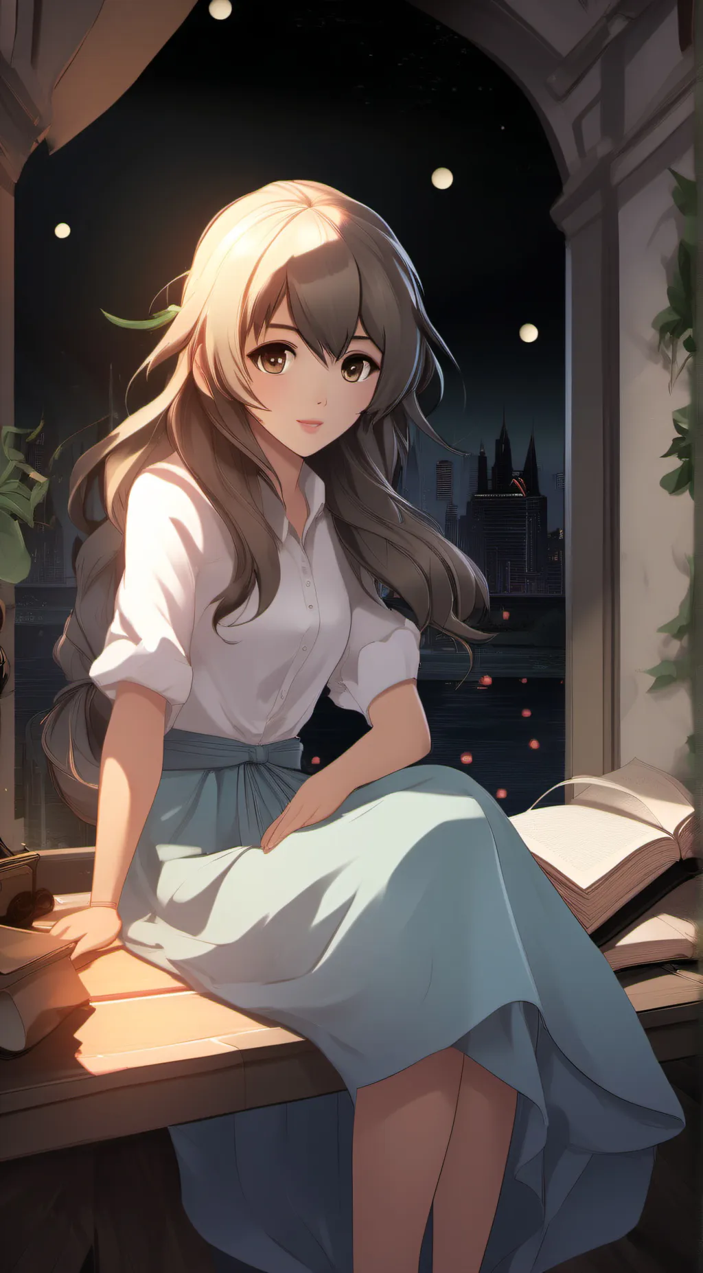 ai character: Lexy background