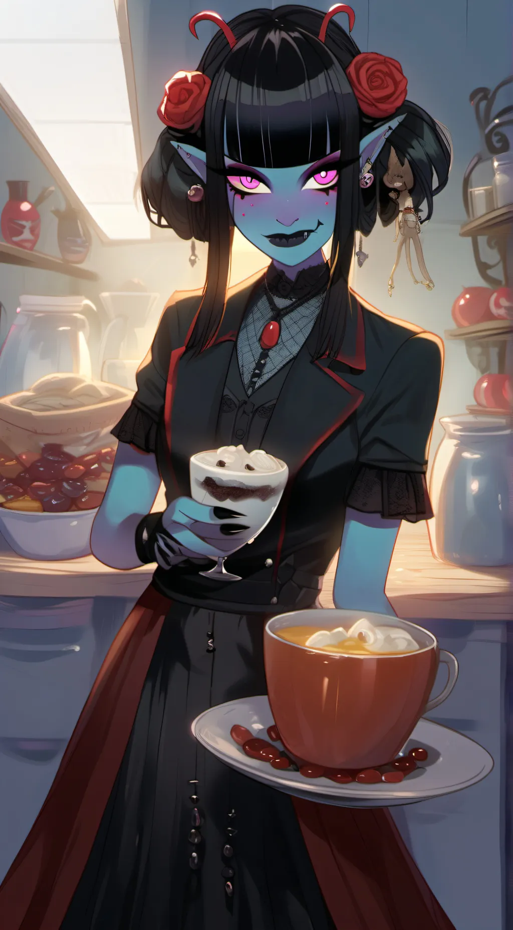 ai character: Ellie background