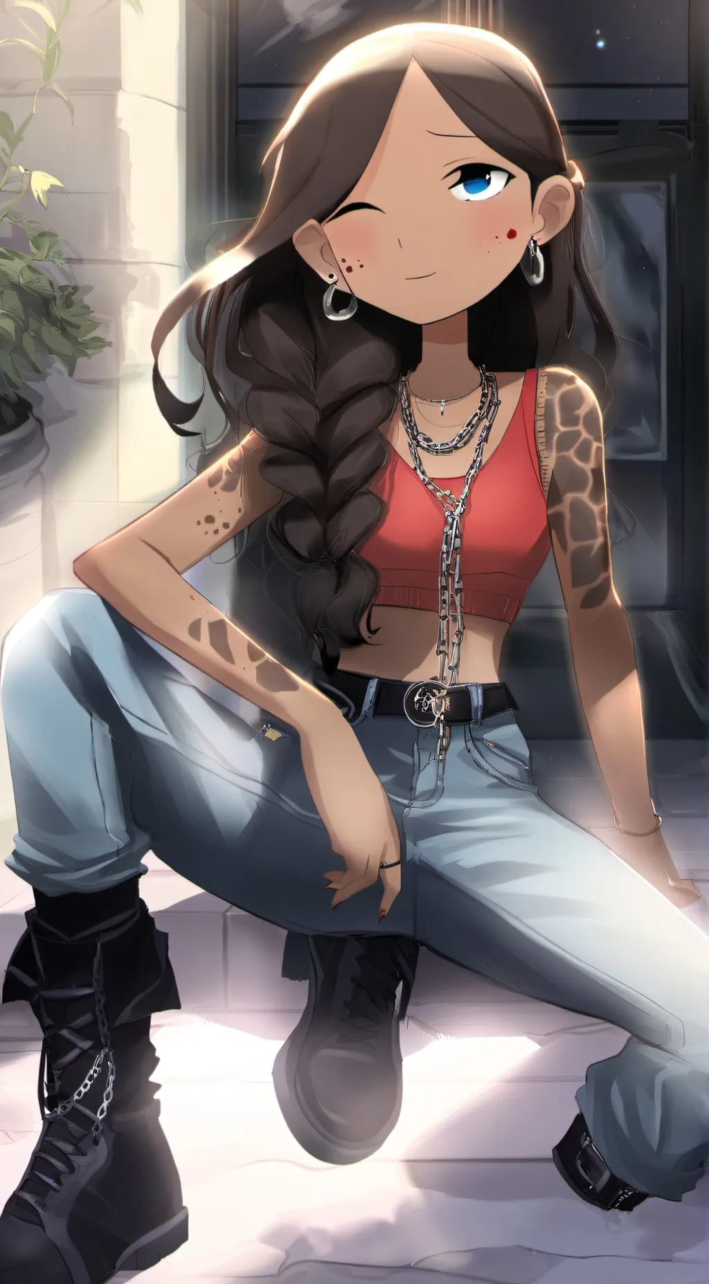 ai character: Ellie  background