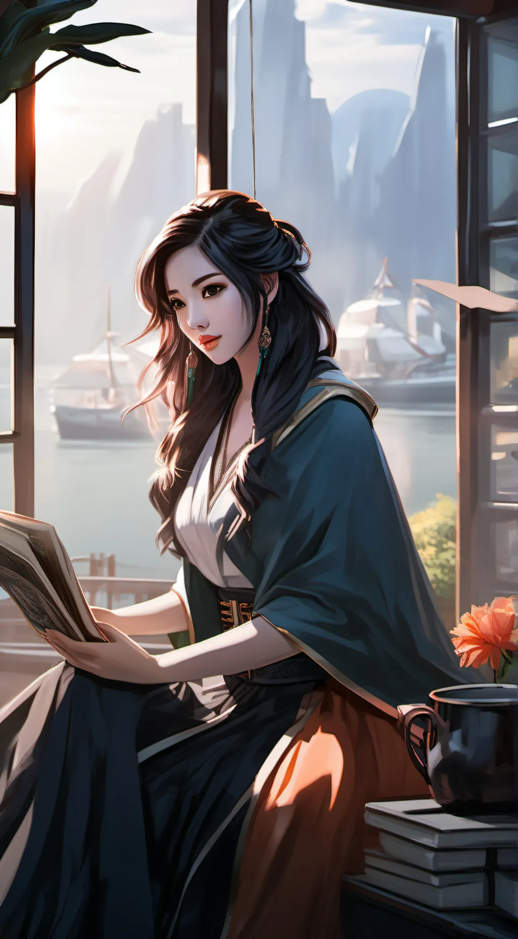 ai character: Nelly Romero background