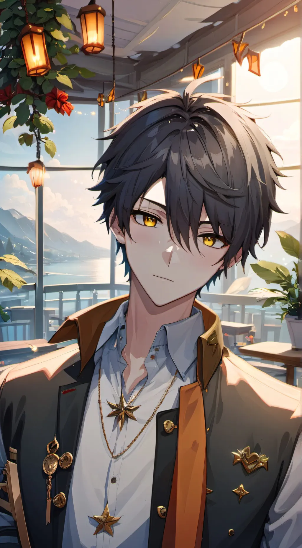 ai character: oliver background