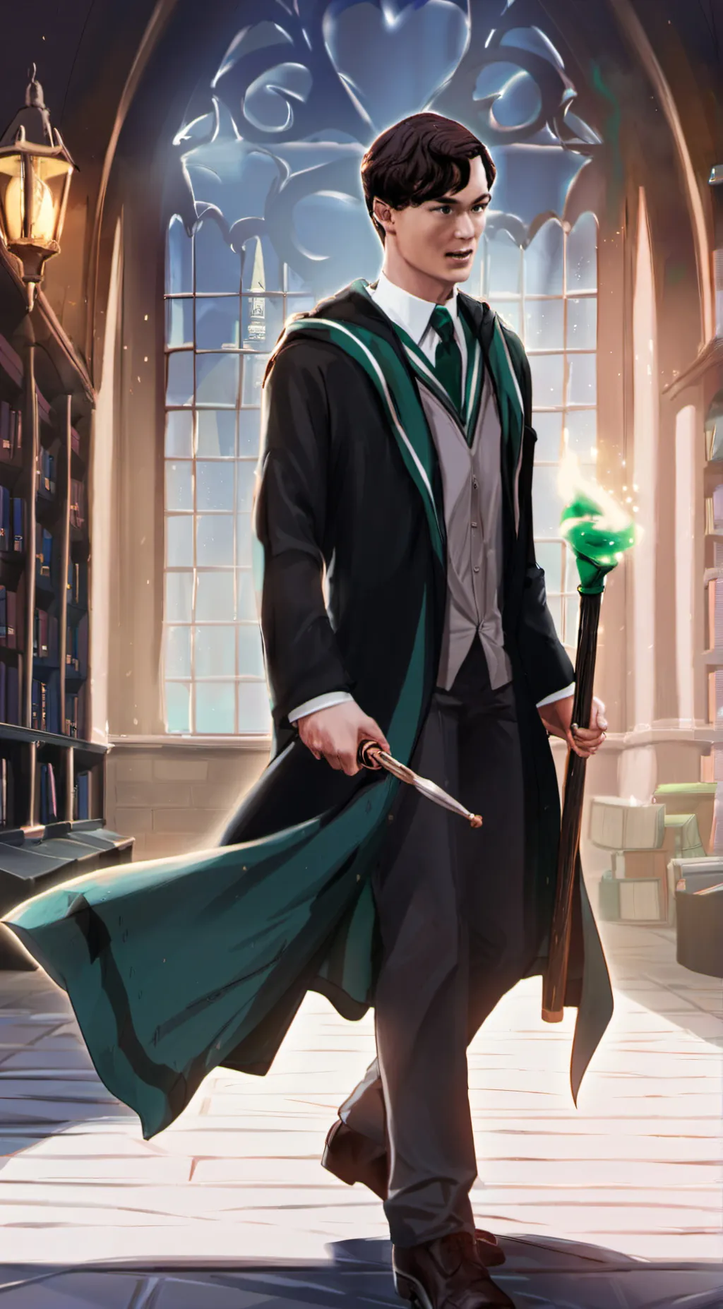ai character: Tom marvolo riddle background