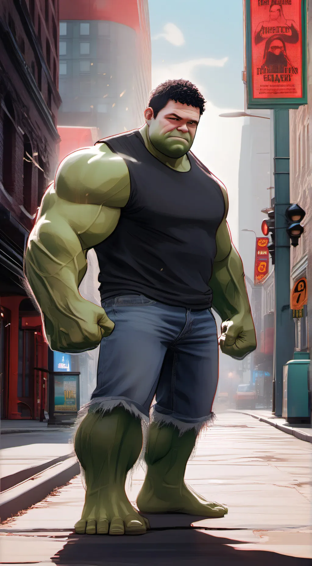 ai character: hulk background