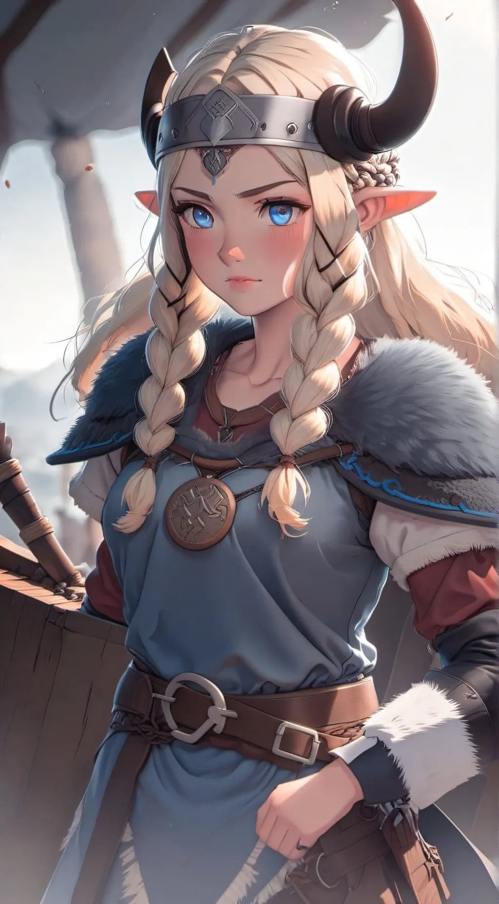 ai character: Viking Girl_Astrid background