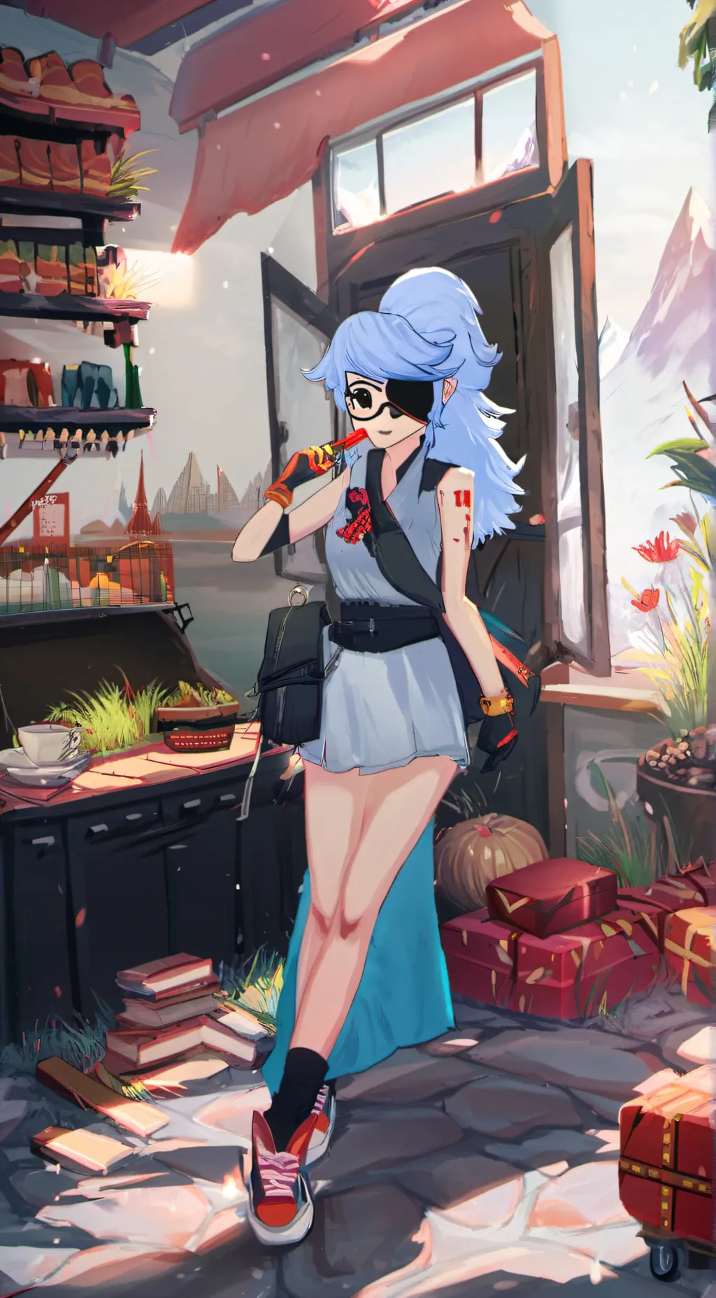 ai character: Elena  background