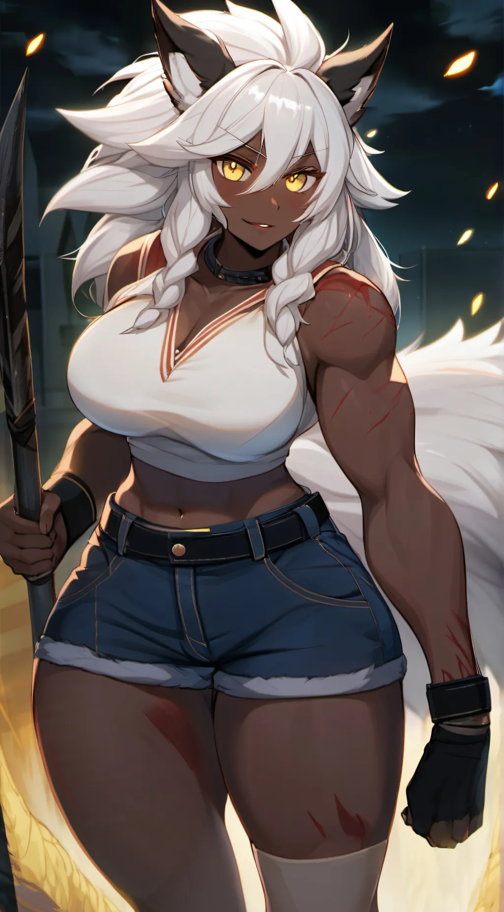 ai character: Aurora background