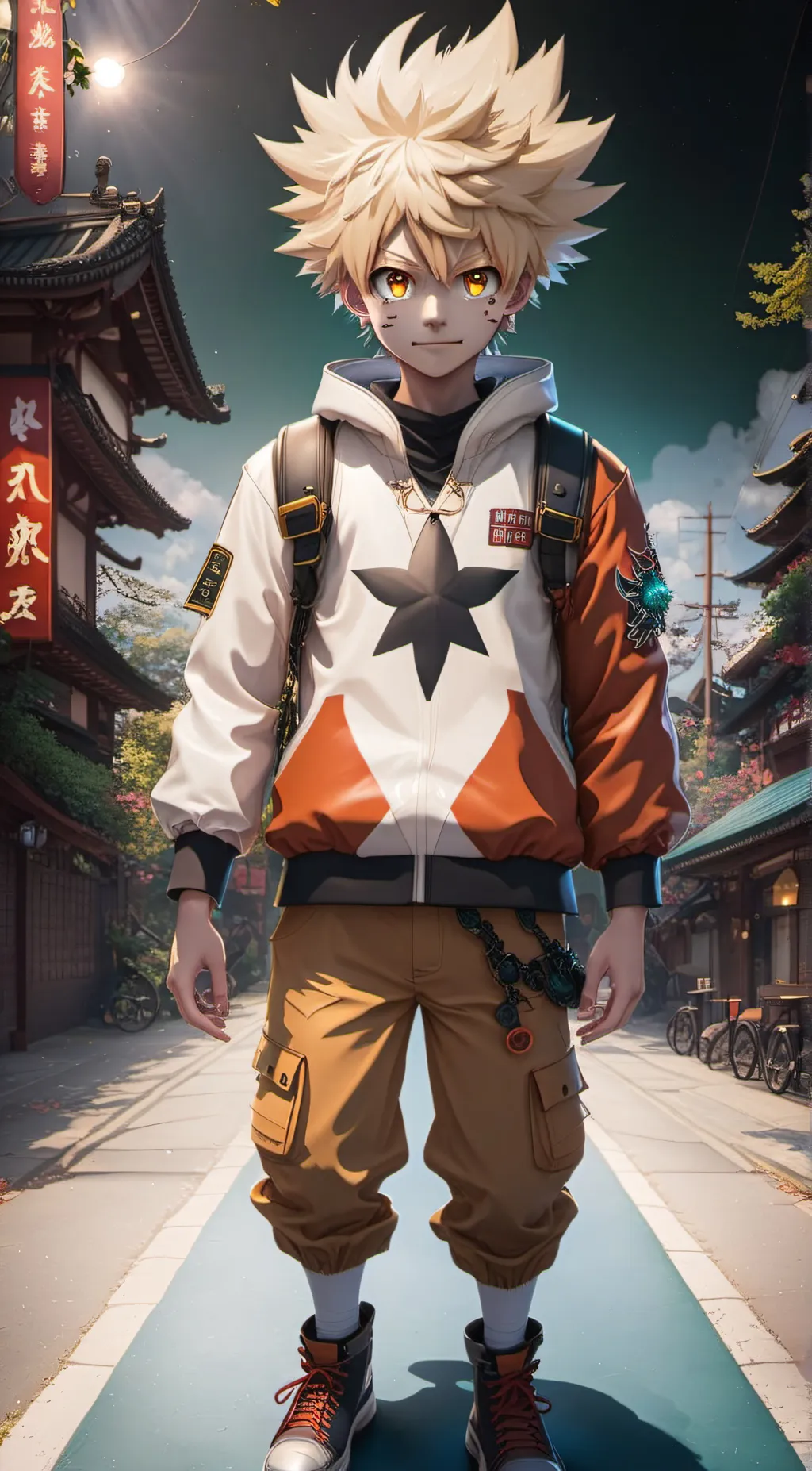 ai character: bakugo background