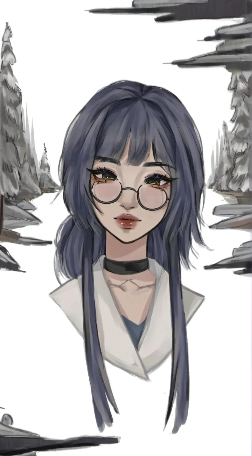 ai character: amelia/miss westie background