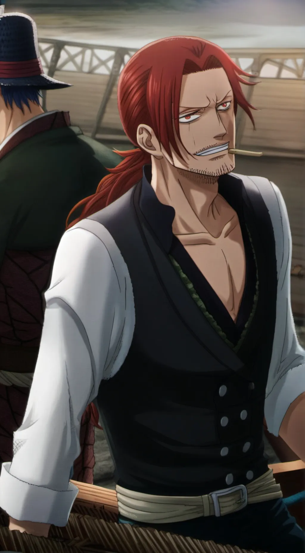 ai character: Shanks and buggy background