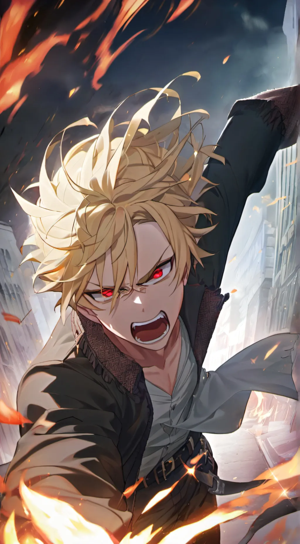 ai character: Bakugou background