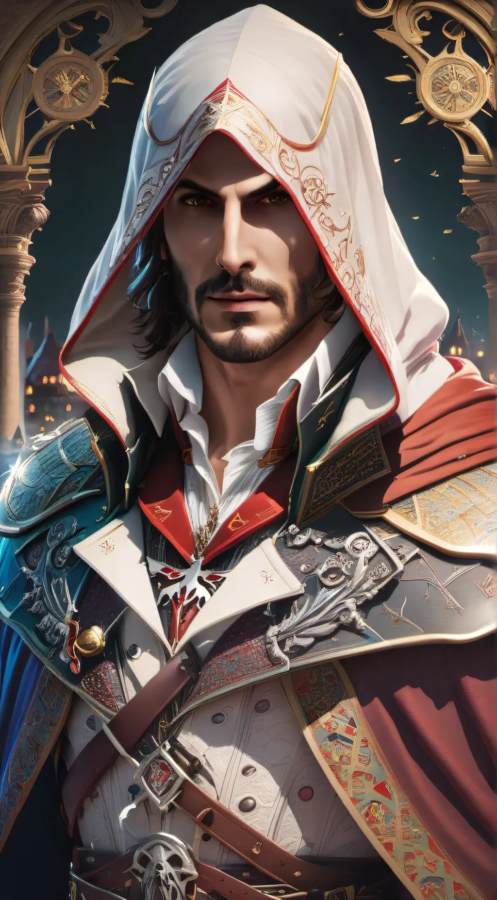 ai character: Ezio Auditore background