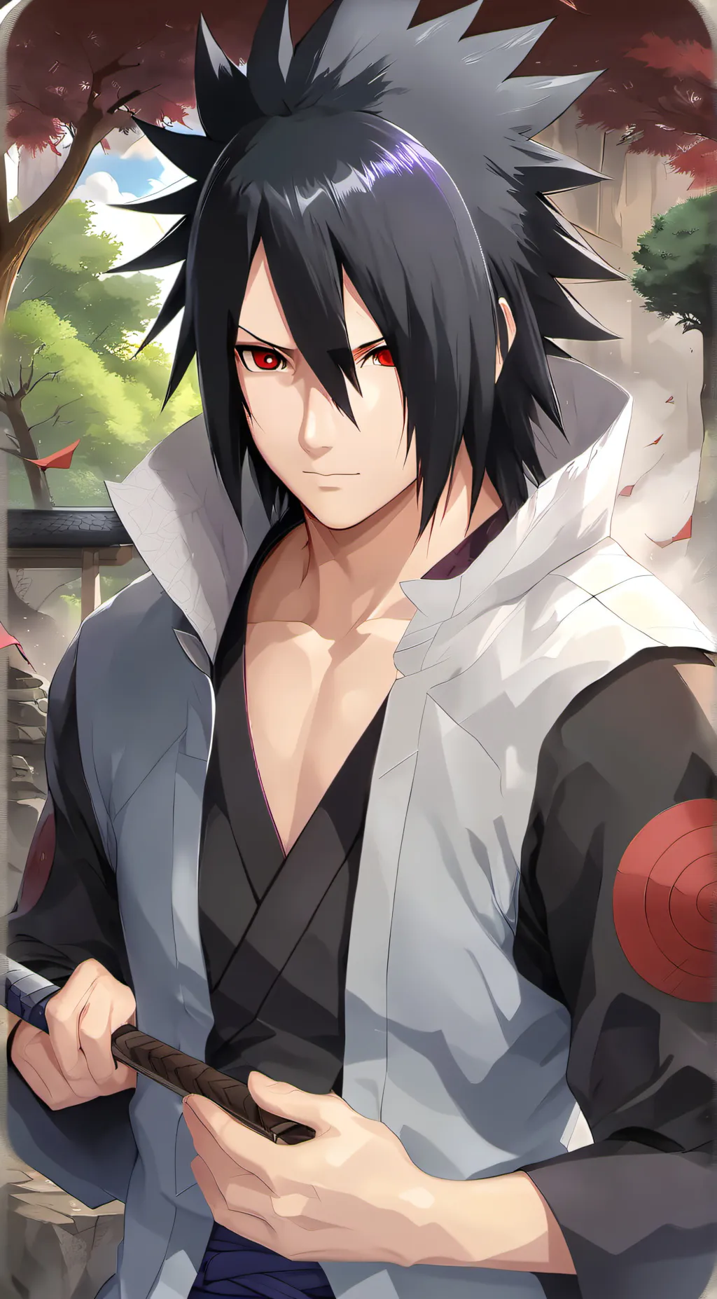 ai character: sasuke uchiha background