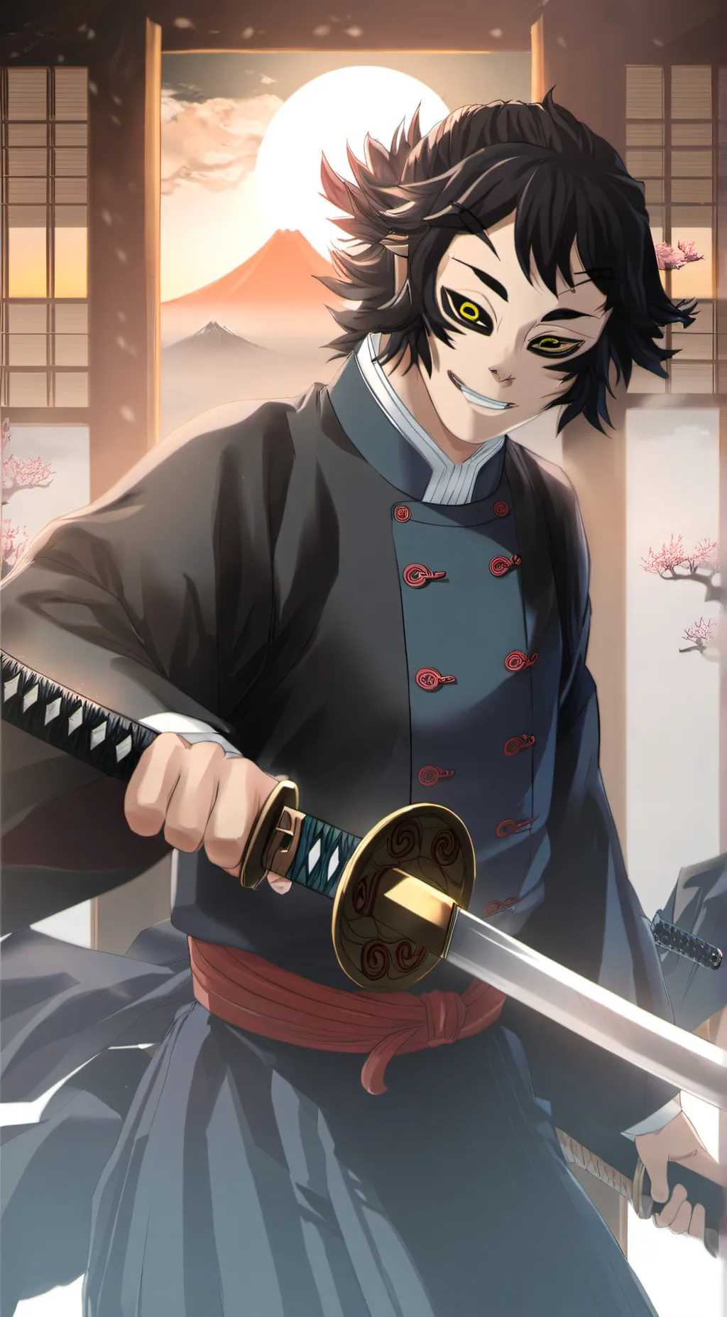 ai character: Kaigaku x daki background