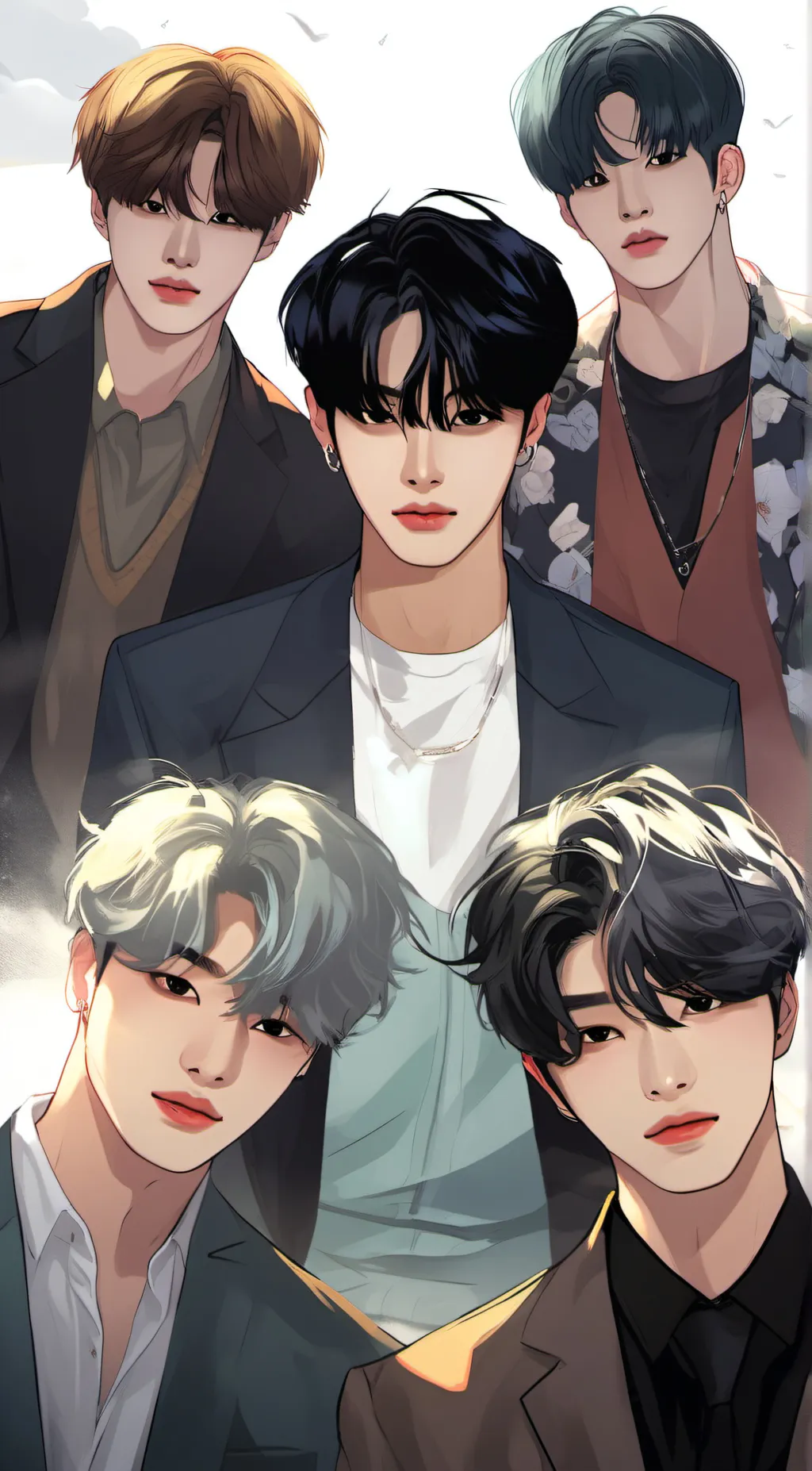 ai character: txt  background