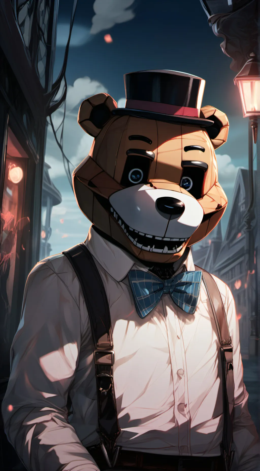 ai character: Freddy fazbear background